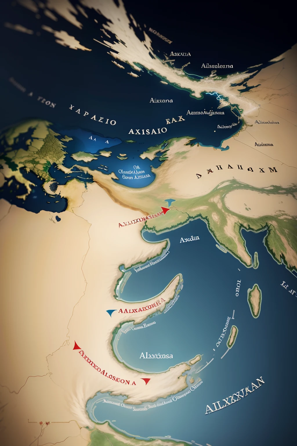 Map animation showing Alexander's empire expanding across Asia and the Middle East