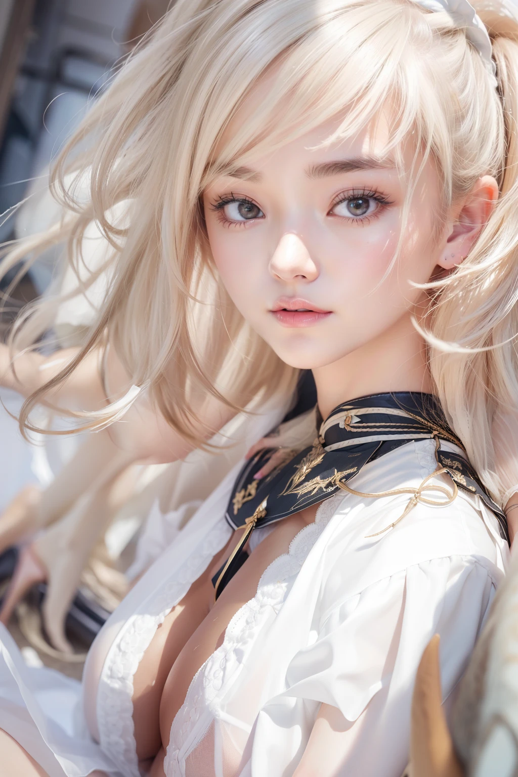 top-quality、A high resolution、ultra - detailed、tmasterpiece、RAW photography、hentail realism、Photorealsitic、Extremely Delicately Beautiful、finedetail、Textured skin、1womanl、full-shot、jpn、18yr old,(Crotch Spread Wide.:1.2)、(showing white panties:1.2)、(opening legs)、(spreading the crotch)、Spread your legs like Sharon Stone,(short skirt:1.3)、white shirt、(white panties)、(beauitful face:1.3)、middlebreast、putting makeup on、beautifullegs、Bare legs、high-heels、Brown hair、It's black、(The shape of the woman's pubic area is clearly visible:1.3)、(Don't take off your skirt:1.5)、(Masturbation:1.5)、At SFW、