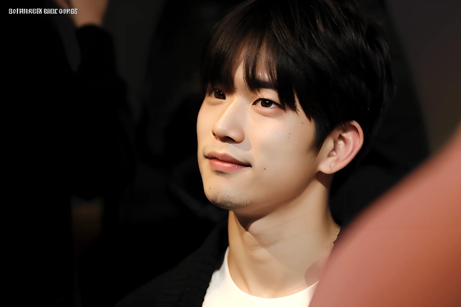 a man about 25 years old, smile, sharp focus, whole body (1.5), summer, wonderful, during a meal,