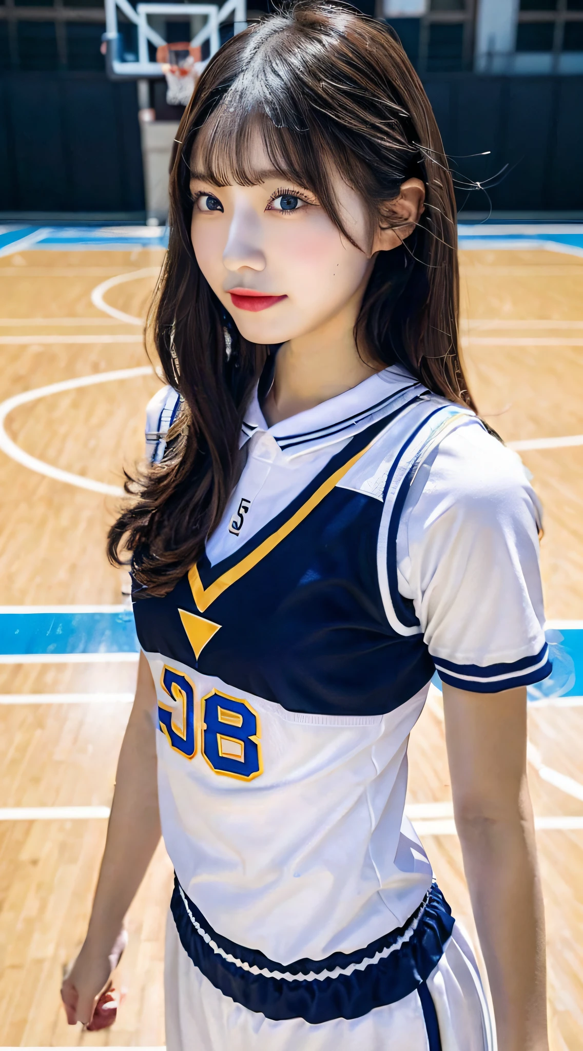 Wearing basketball wear、basket ball uniform