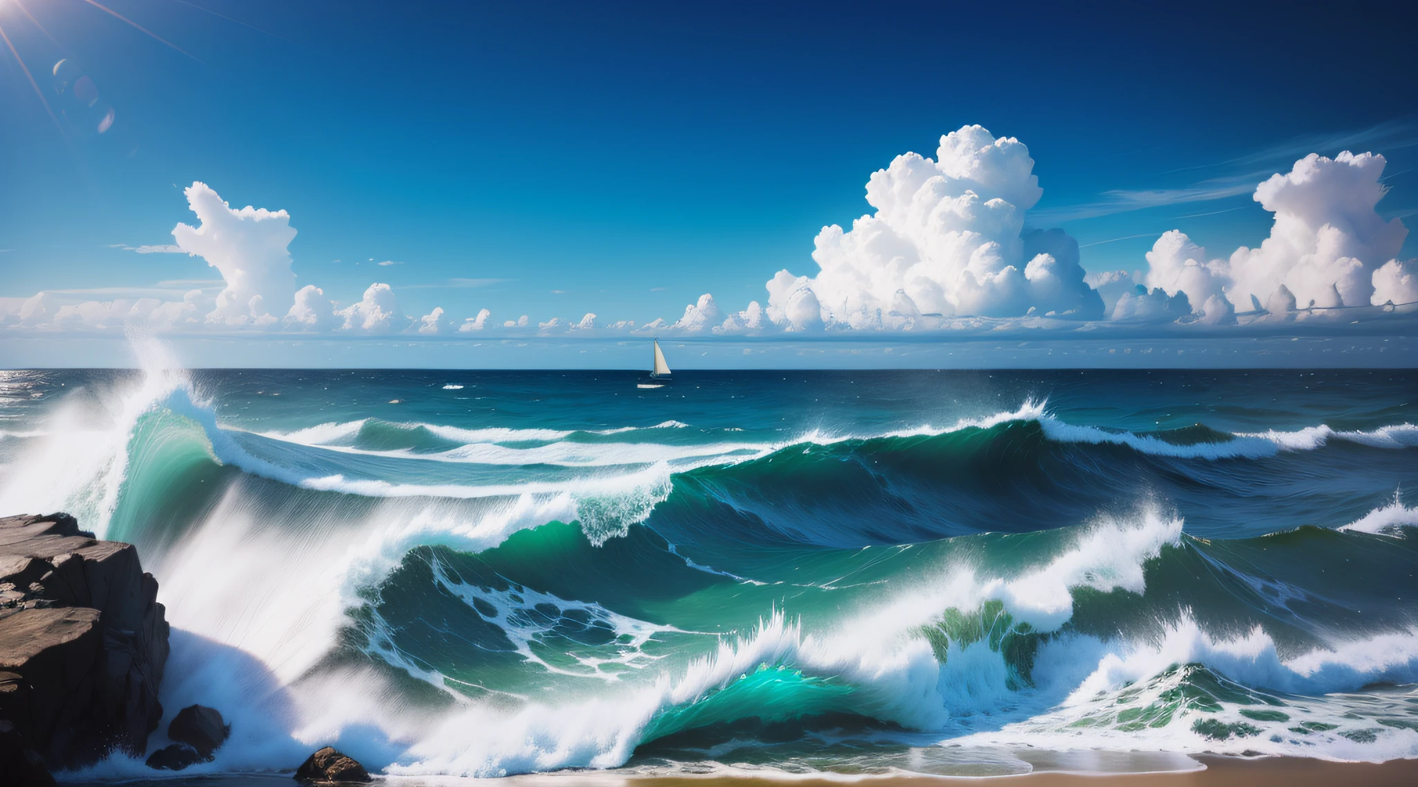 the sea