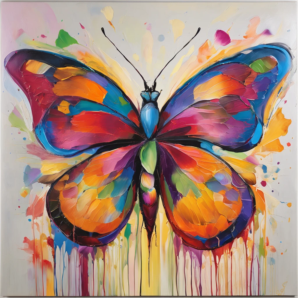 butterfly, realistic, colorful, vibrant colors, saturated colours, blue, purple, symmetrical, solid white background)