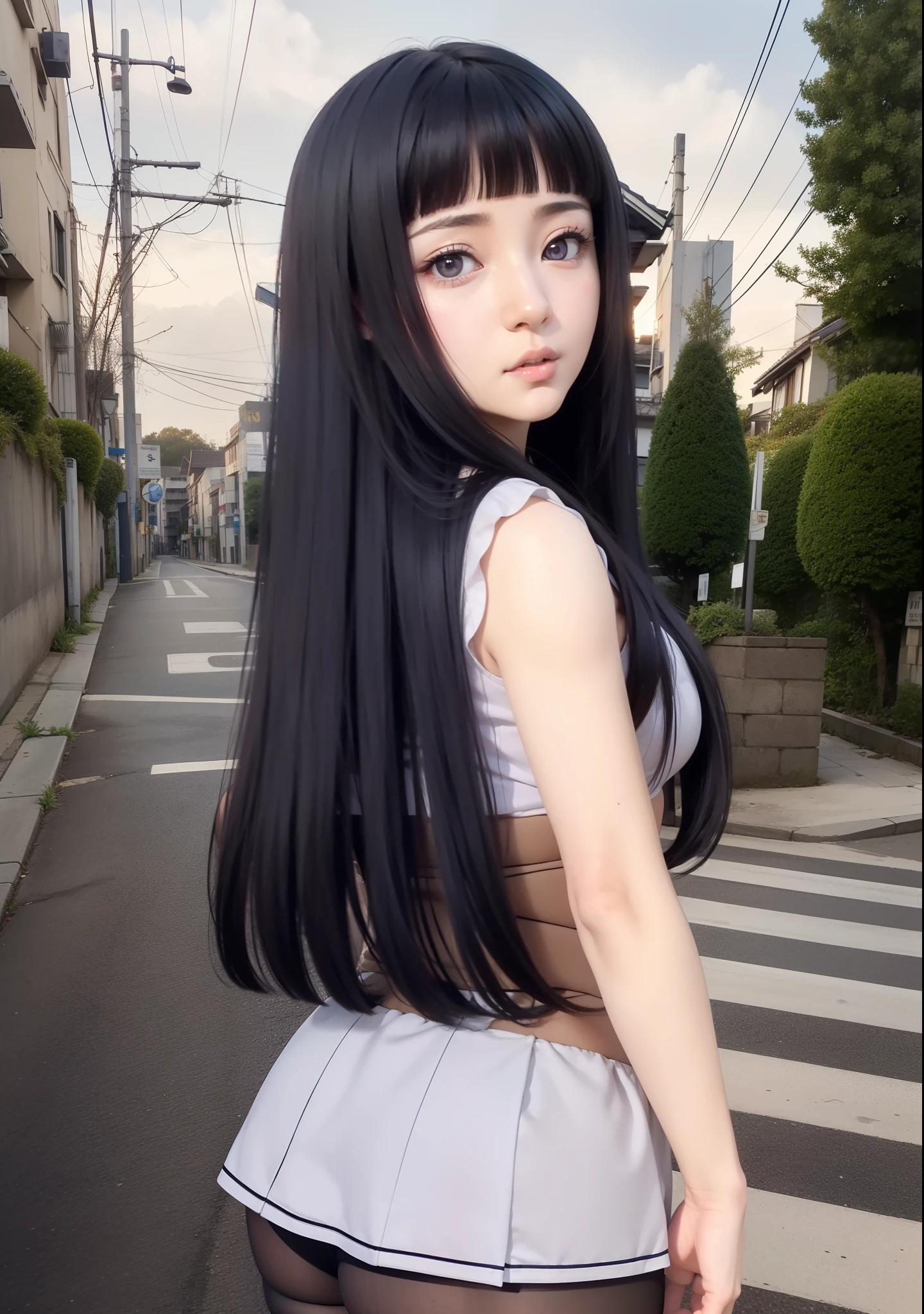 anime girl with long hair and a black dress posing for a picture, sayori, anime visual of a cute girl, anime moe artstyle, in dress, anime girl wearing a black dress, pretty anime girl, (anime girl), cute anime girl, cute anime waifu in a nice dress, attractive anime girl, beautiful anime girl, rin, smooth anime cg art
