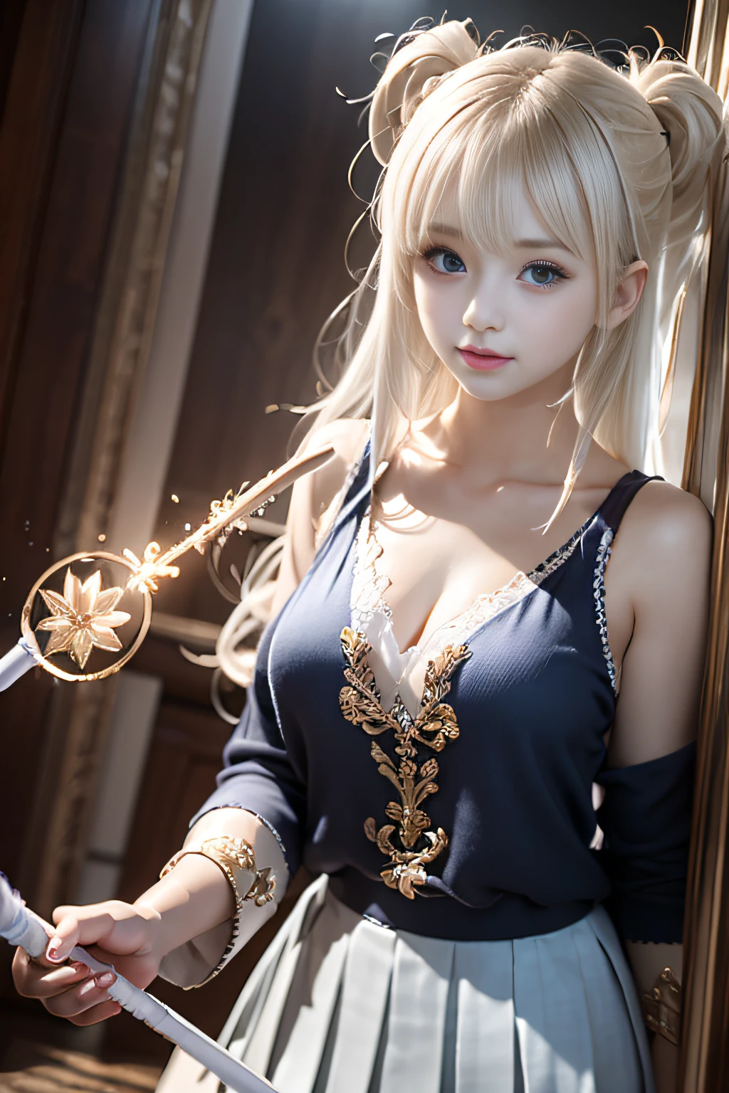 (masterpiece, best quality), A sexy fair-skinned female elf with long ears and big eyes is in a medieval fantasy world:1.0、 (at the bar), High forehead, long hair without bangs tied into a ponytail:1.0, harem, night, Detailed aspects, seduce 、Large Breasts、Big Ass、Wide waist、(Expose breasts1.2),((Looking innocently into the camera, crying and begging for mercy:1.9)))
full-body shot:1.6
(Wearing sexy warrior costume,The material is silk:1.3)
white hair:1.3
((feel pain:1.7,Frowning and wanting to moan:1.5)) (close eyes:0.9)