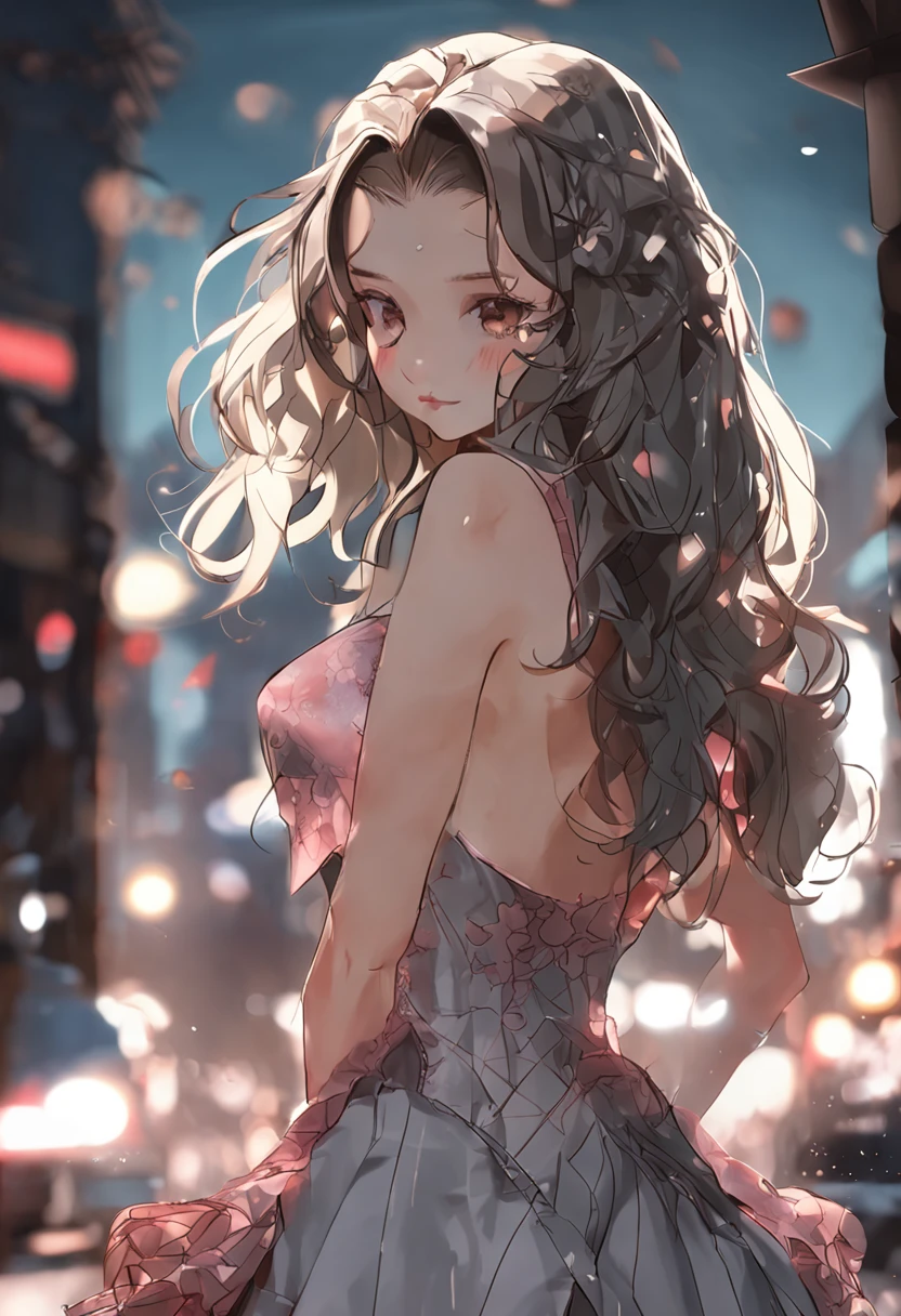 (of the highest quality, 8K,: 1.3, RAW photo), (??????? correct:1.3), (1个Giant Breast Girl :1.1), Solo, (Realistic, Photorealistic: 1.37),hyper HD, Ray traching, (Face focus: 1.1), Cute face, com rosto detalhado, messy  hair, Small smile, Long legs, Soft bed, Spread legs,