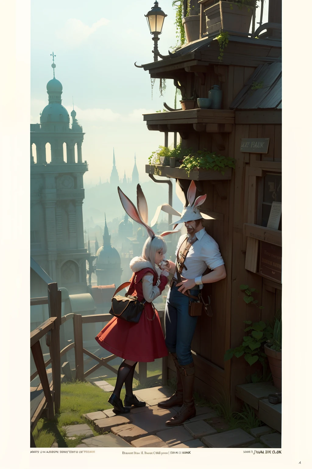 Jack, jack rabbit, rabbit, jack head, jack and the beanstalk, concept art, 4k, chaos