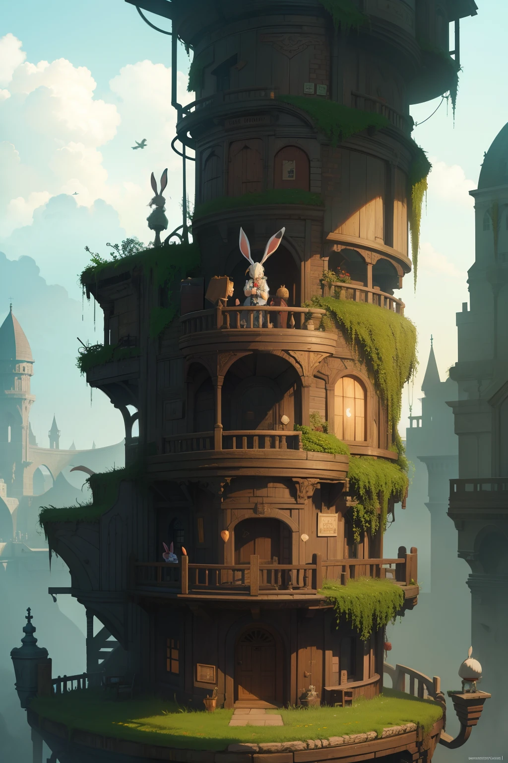 Jack, jack rabbit, rabbit, jack head, jack and the beanstalk, concept art, 4k, chaos