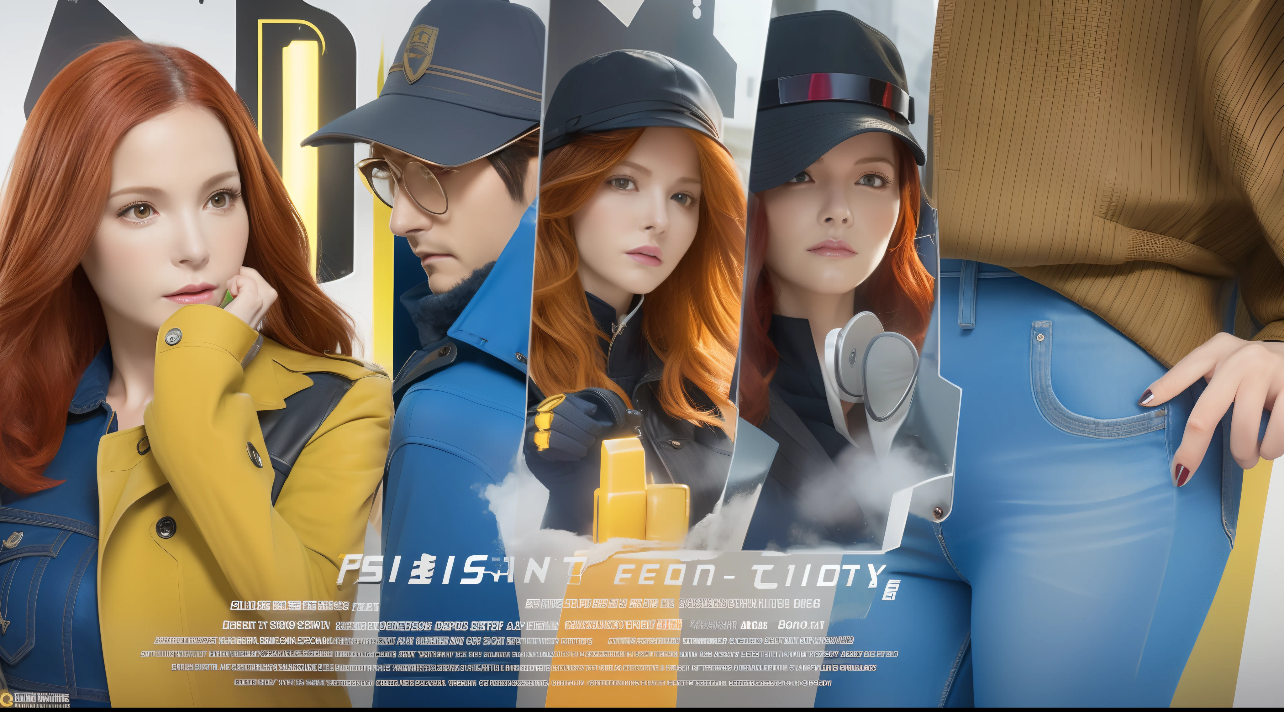 Close-up of people in trench coats and jeans, official character art, official character illustration, adam hughes, character art closeup, Women researchers, full body portrait of jean grey, detailed character art, detailed character portrait, Comic book cover art by Phil Noto, Anya, Spy x family, full-colour illustration, heroines, Dinah Drake, detective clothes