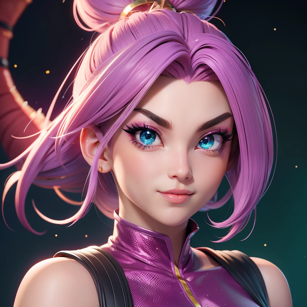 Dragon ballz characters, colourful pictures, pretty female faces, sparkling simple make up,sparkling eyes, sparkling lips, high quality pictures, half size pictures