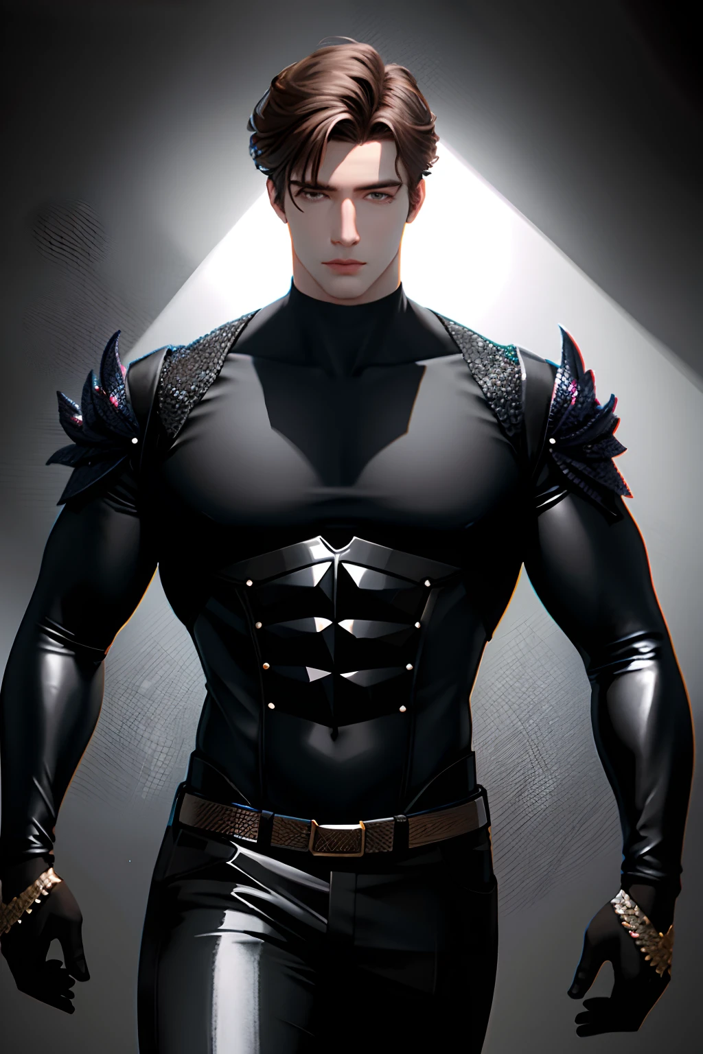 "Two-dimensional masterpiece, with the best quality and high-definition textures, showcasing high-quality shadows and incredible attention to detail. The lighting is reminiscent of a cinematic experience. The main subject of the artwork is a handsome young man."