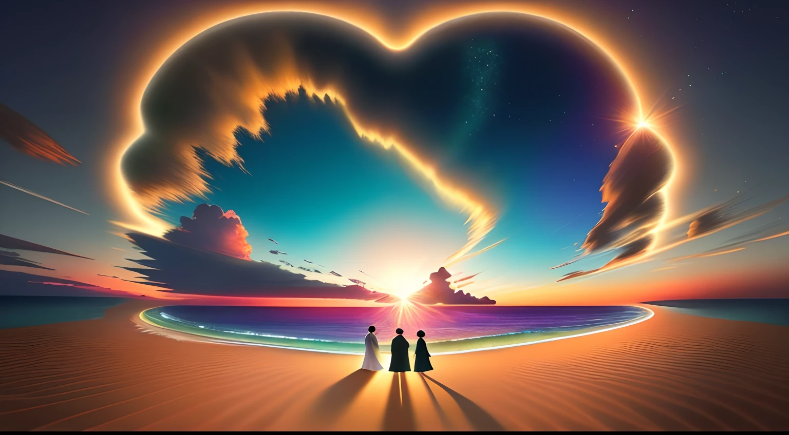 A group of people stand on a lush green hillside, A picture, inspired by Li Shan, dau-al-set, 2019 trending photo, The crowd prayed, going forward to the sunset, Observation deck, telegraph stickers, Taiwan, below is the crowd, 21:9, Big sky, Ben Ridgeway, Full width --iw 2
