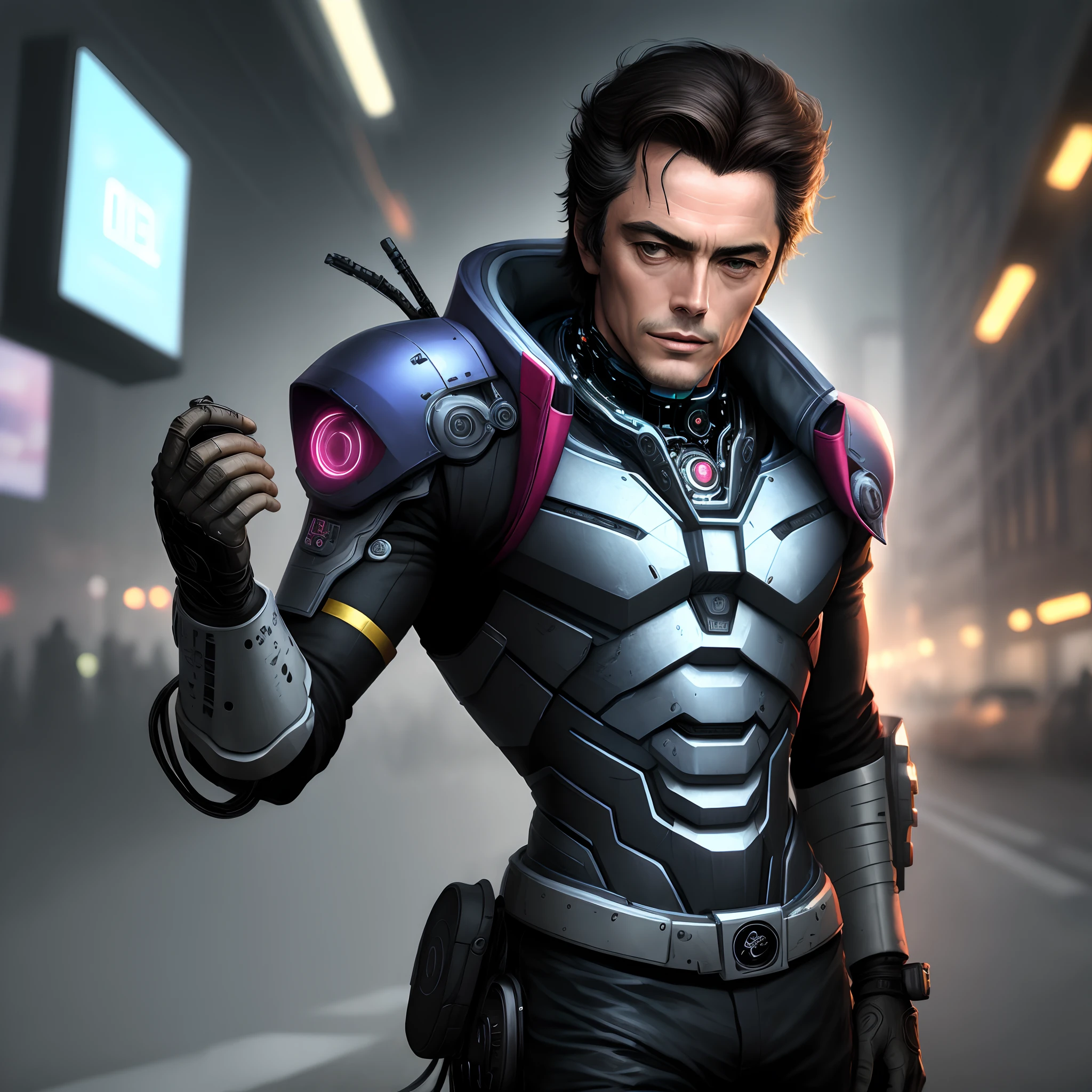 Alain Delon,cyber punk perssonage