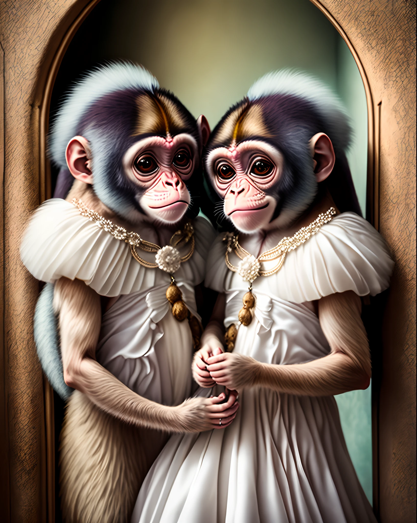 Two monkeys for wedding