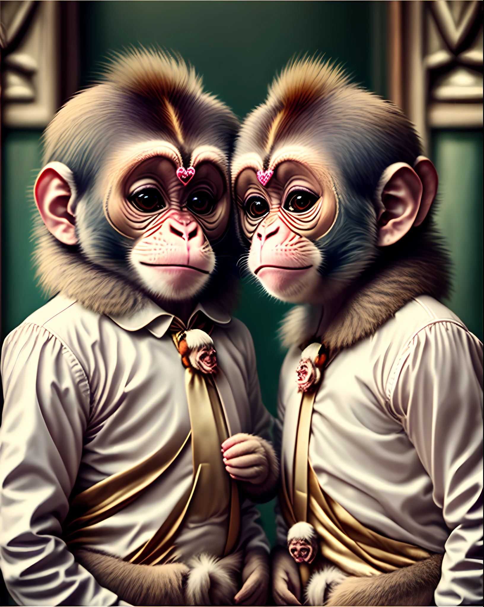 Two monkeys for wedding