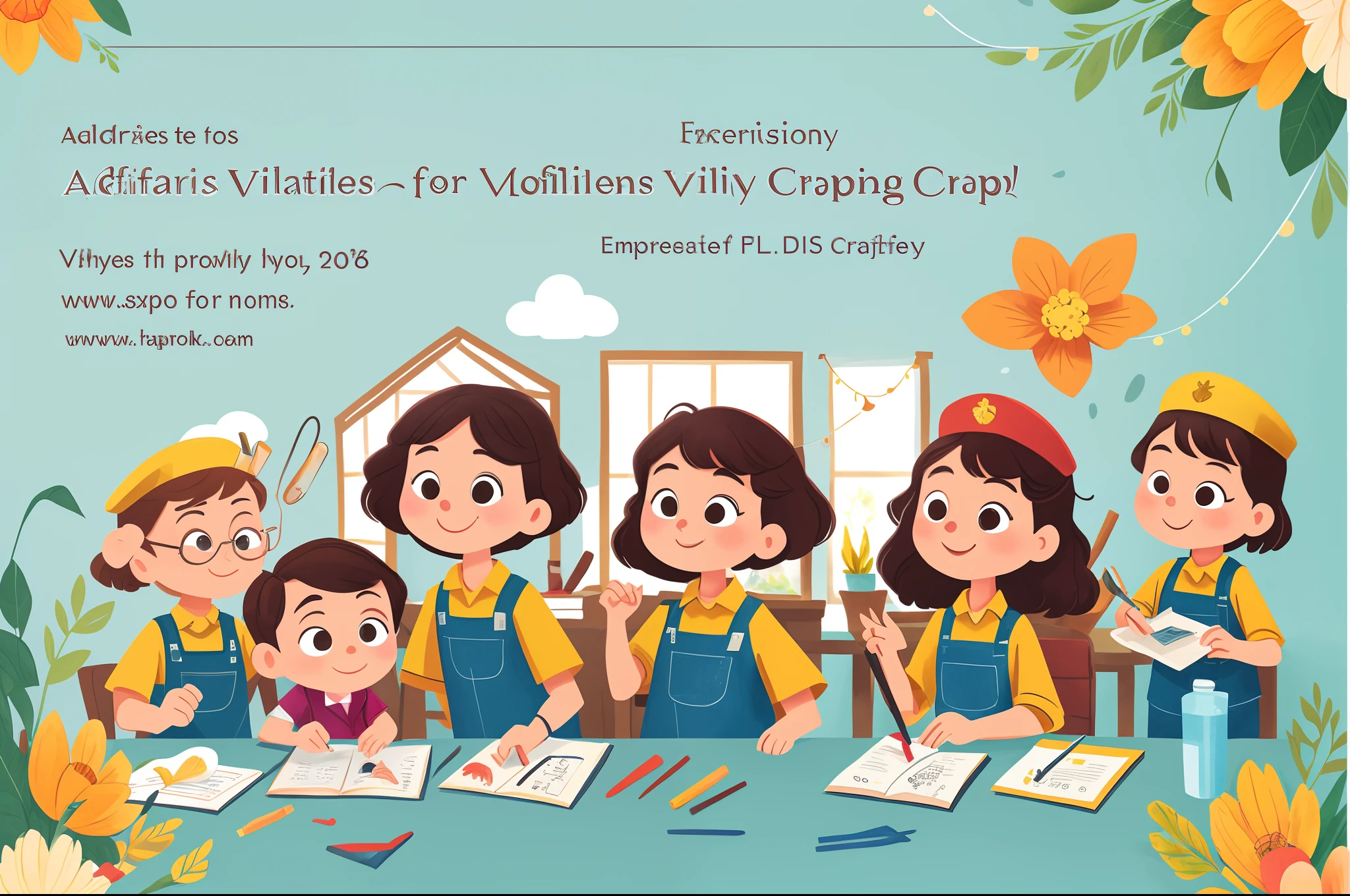 Advertisement for a military village craft course