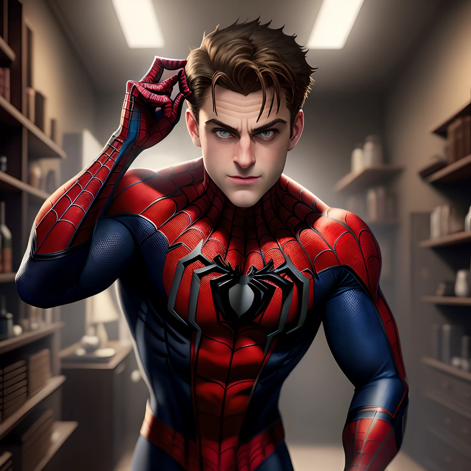 Spiderman Peter parcar mix whith myiles mowarels in dark universe