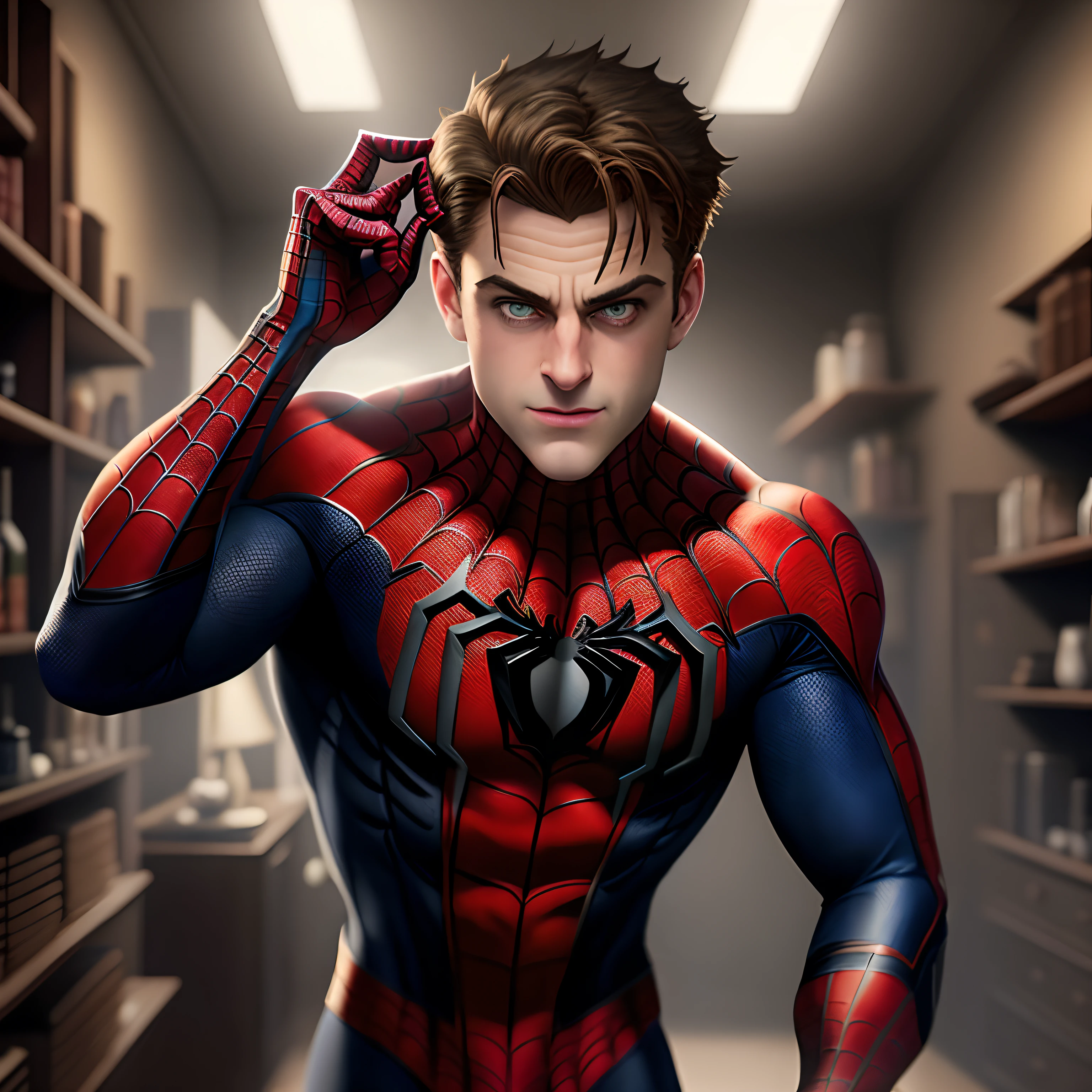 Spiderman Peter parcar mix whith myiles mowarels in dark universe