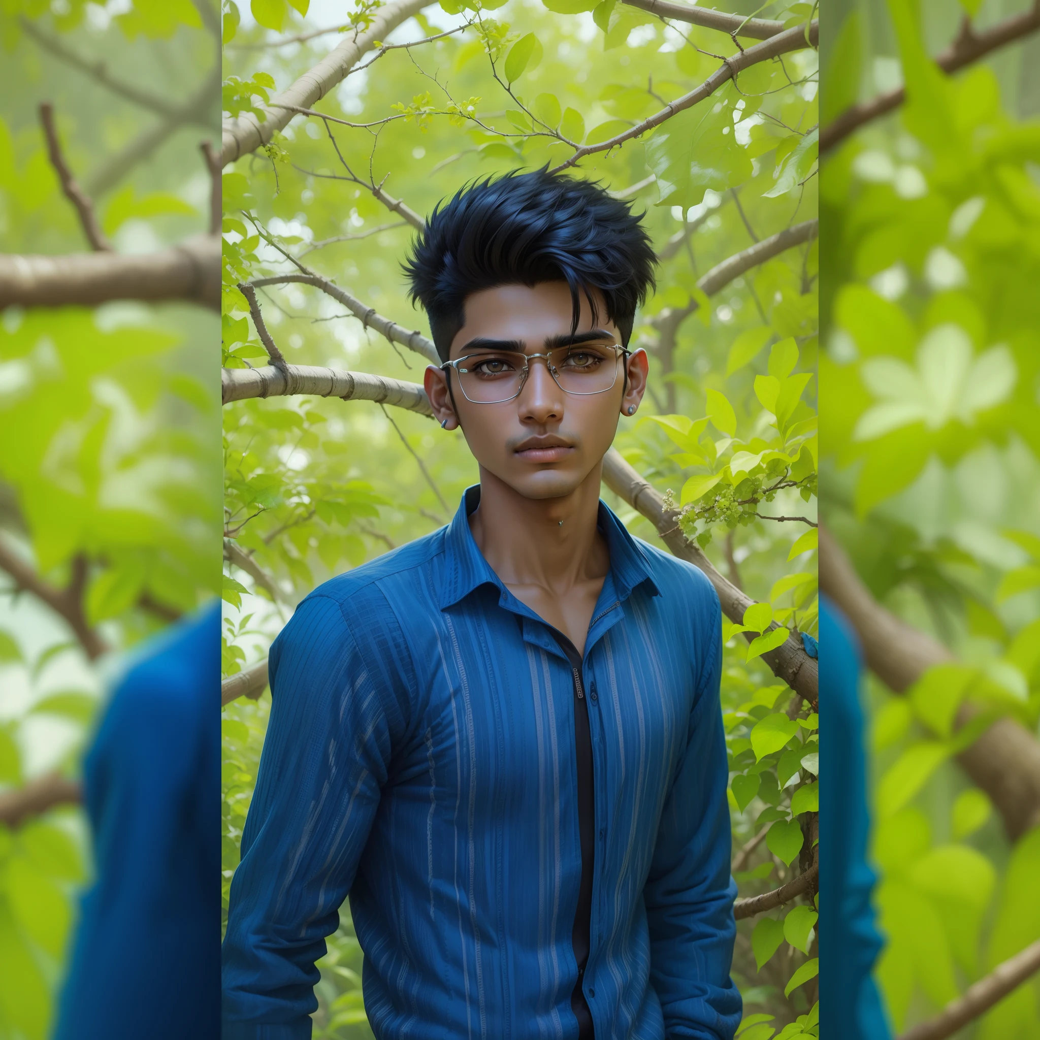 Handsome Indian teenager cyberpunk handsome boy ultra realistic