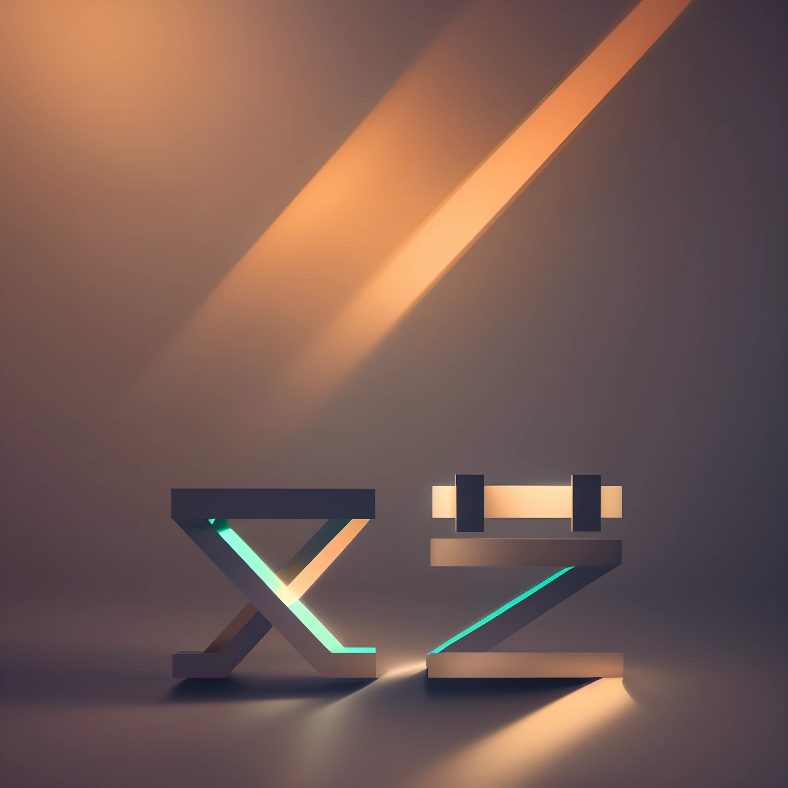 glitch tech cyber minimalism abstract art piece, digital rendering, blender rendering, made of geometric structures, cove lighting 4k