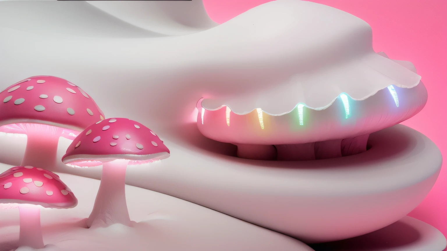 maquete. Neon dark pink mushroom. maquete. Neon Mushroom. Neve branca. maquete. neon light. cotton. maquete. dark pink mushroom.