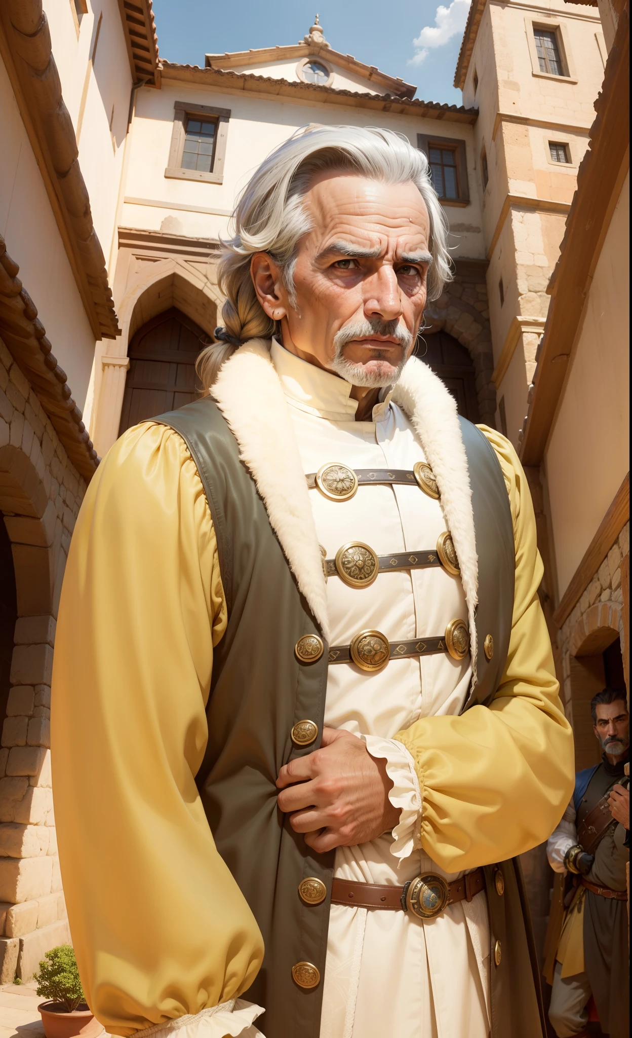 Diogo Barbosa, 16th century, renaissance, age of exploration, father of an important person, navel officers, age of exploration, old, wrinkle, man, Portuguese, neat, solid, realistic, supportive, decisiveness, bright, majesty, tough, opportunist, amiable, peaceful