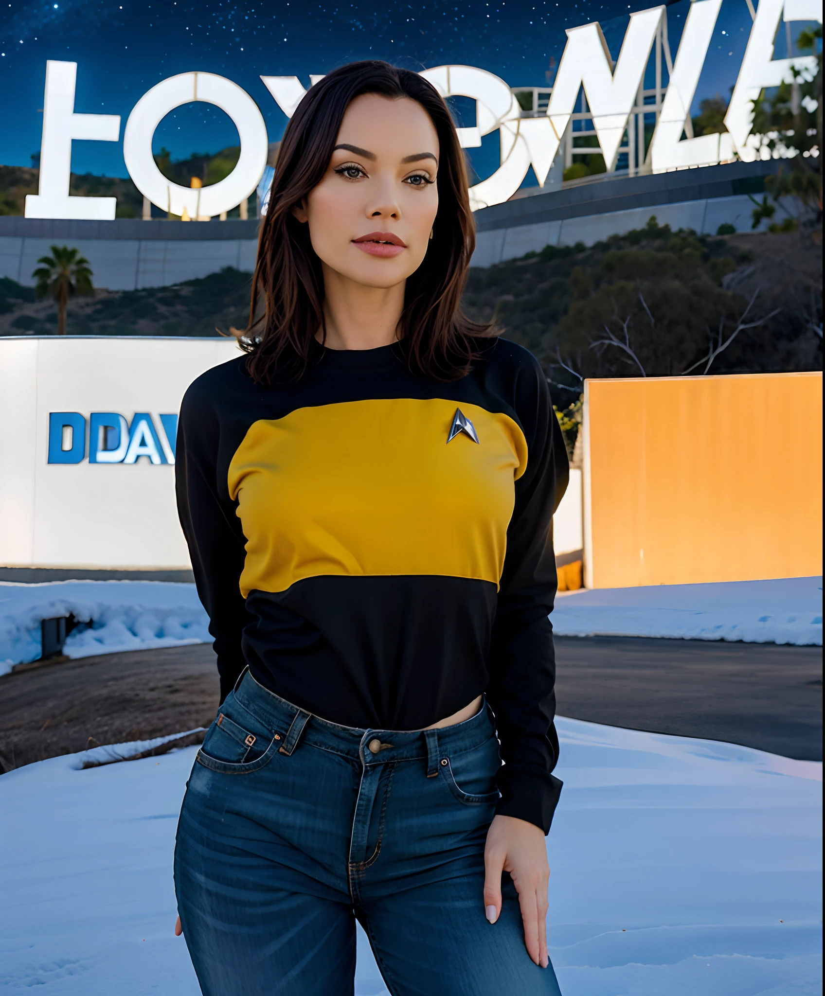 “Hollywood sign that says star trek"