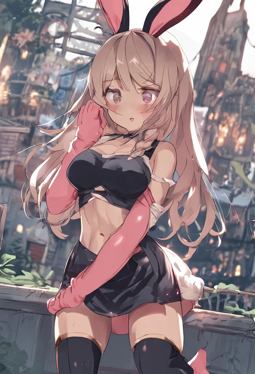 Bunny girl girl,shy,Undress