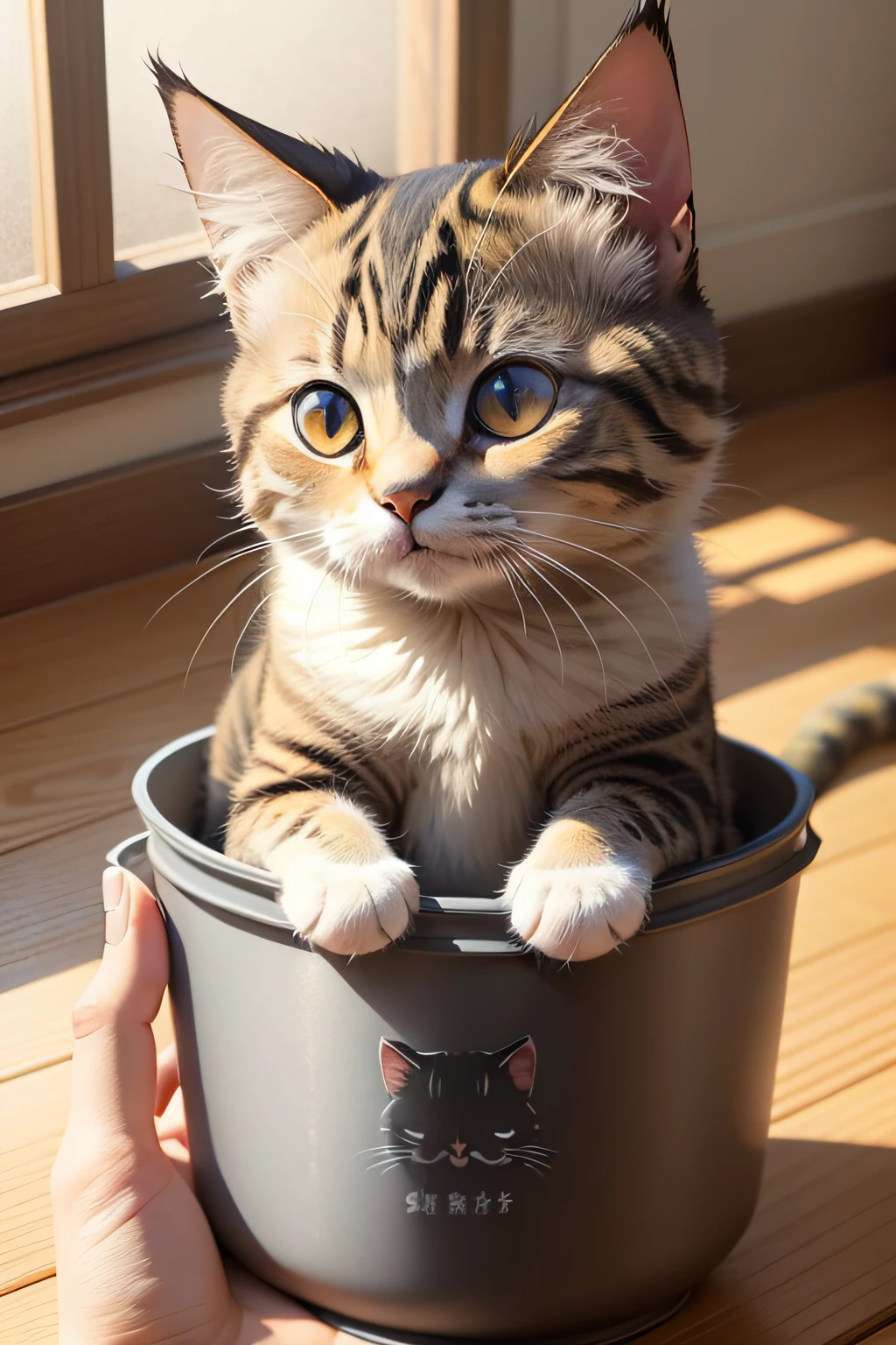 Generate a cute cat picture。