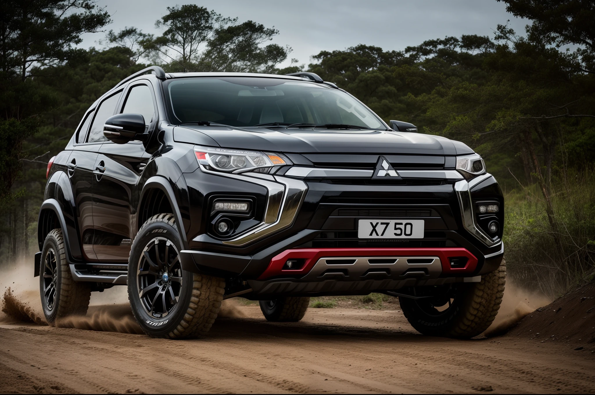 Mitsubishi asx off-road variant, tuning, brutal, SUV, black, photo, good quality