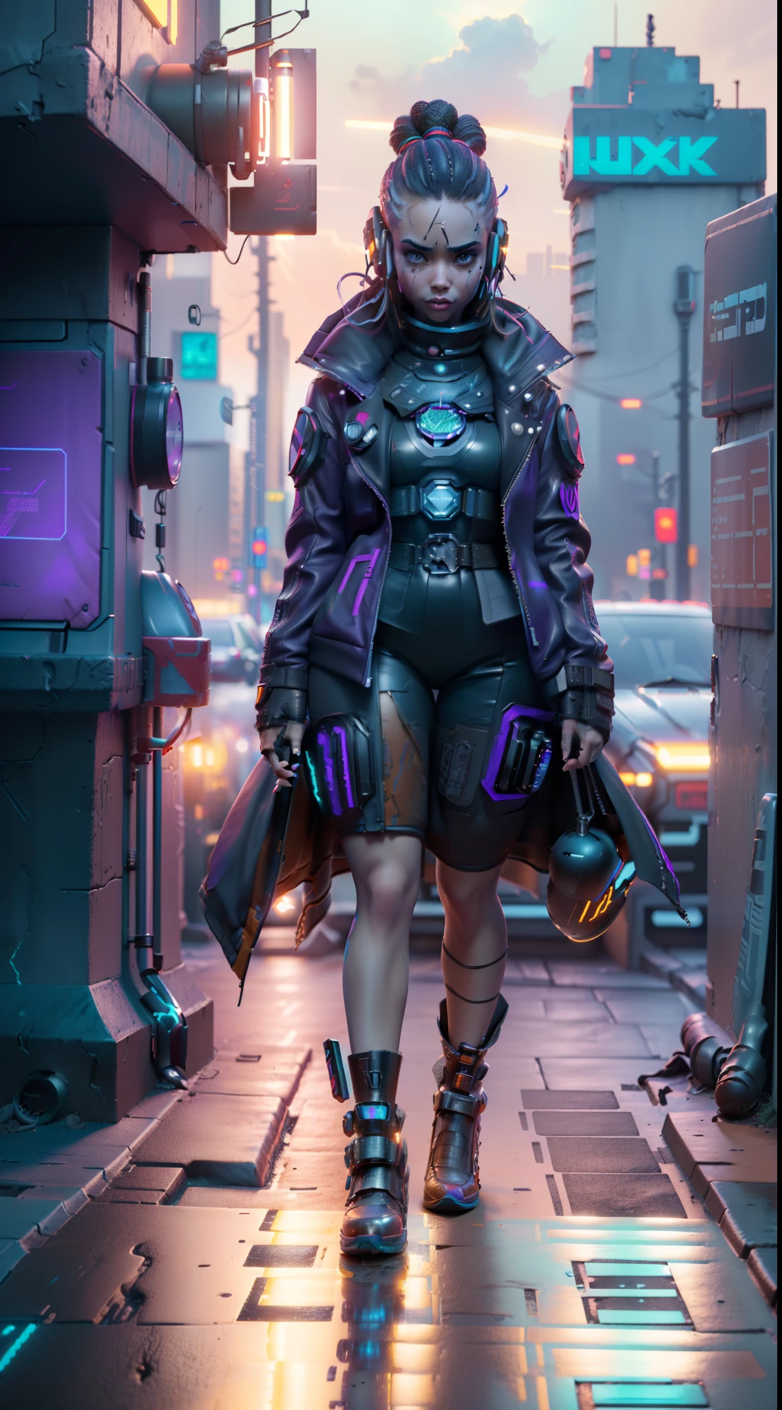 (Mobile: 1.3) (Cyberpunk magazine cover: 1.2), ((Stylish big text, small text lines, lots of text, stickers, art big logo))), ((Original 8k photo, simulation style, SIGMA 85mm f1.4, Film Grave, Exquisite Photos, Masterpiece, Best Quality, Sci-Fi, Cyberpunk, Dirt, Gritty)), (Detailed Surreal Background, Ultra Clear Background, Sci-Fi Background, Cyberpunk Cityscape Background, Cyberpunk Street Background, Hyper Detail Background, Ultra Complex Detail), ((Film Lighting, Best Shadows, Edge Lighting, Two-tone Lighting, Fine Detail)) (Mobile: 1.3) ((Cyberpunk Magazine Cover)), (Cyberpunk Fashion Magazine Cover), ((Full body portrait of cyberpunk wom: 1.3)), Cyberpunk magazine cover ((((A woman holding a mobile phone in her hand, compact body, sci-fi, cyberpunk, open jacket))), a woman ((ultra-high resolution face, high-quality face, delicate skin texture, ultra-detailed face, holding a mobile phone in her hand, stylish hair, perfectly smooth skin, open jacket)), ((ideal figure, good anatomy, compact body, good body proportions, Open Jacket)), ((Original 8k Photo, Analog Style, SIGMA 85mm f1.4, Film Granule, Exquisite Photo, Masterpiece, Best Quality, Sci-Fi, Cyberpunk, Grime, Gritty)), ((Film Lighting, Best Shadows, Edge Lighting, Two-tone Lighting, Diffuse Skin Glow, Fine Details)), Cyberpunk Magazine Cover ((((A Woman, Holding a Cell Phone in Hold, Compact Body, Sci-Fi, Cyberpunk, Open Jacket))), ((Cyberpunk magazine cover)),(Cyberpunk Fashion Magazine Cover)) Broken ((Cyberpunk magazine cover)), ((Stylish big text, small text lines, lots of text, stickers, art big logo))), ((Original 8k photo, simulation style, SIGMA 85mm f1.4, Film Grain, Delicate Photos, Masterpiece, Best Quality, Sci-Fi, Cyberpunk, Dirt, Gritty)), (Detailed Surreal Background, Ultra Clear Background, Sci-Fi Background, Cyberpunk Cityscape Background, Cyberpunk Street Background, Hyper Detail Background, Ultra Complex Detail), ((Film Lighting, Best Shadows, Edge Lighting, Two-tone Lighting, Fine Det