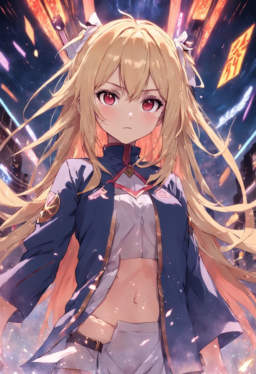 Artful depiction of empowered and self-assured female anime characters in a visually captivating style.)