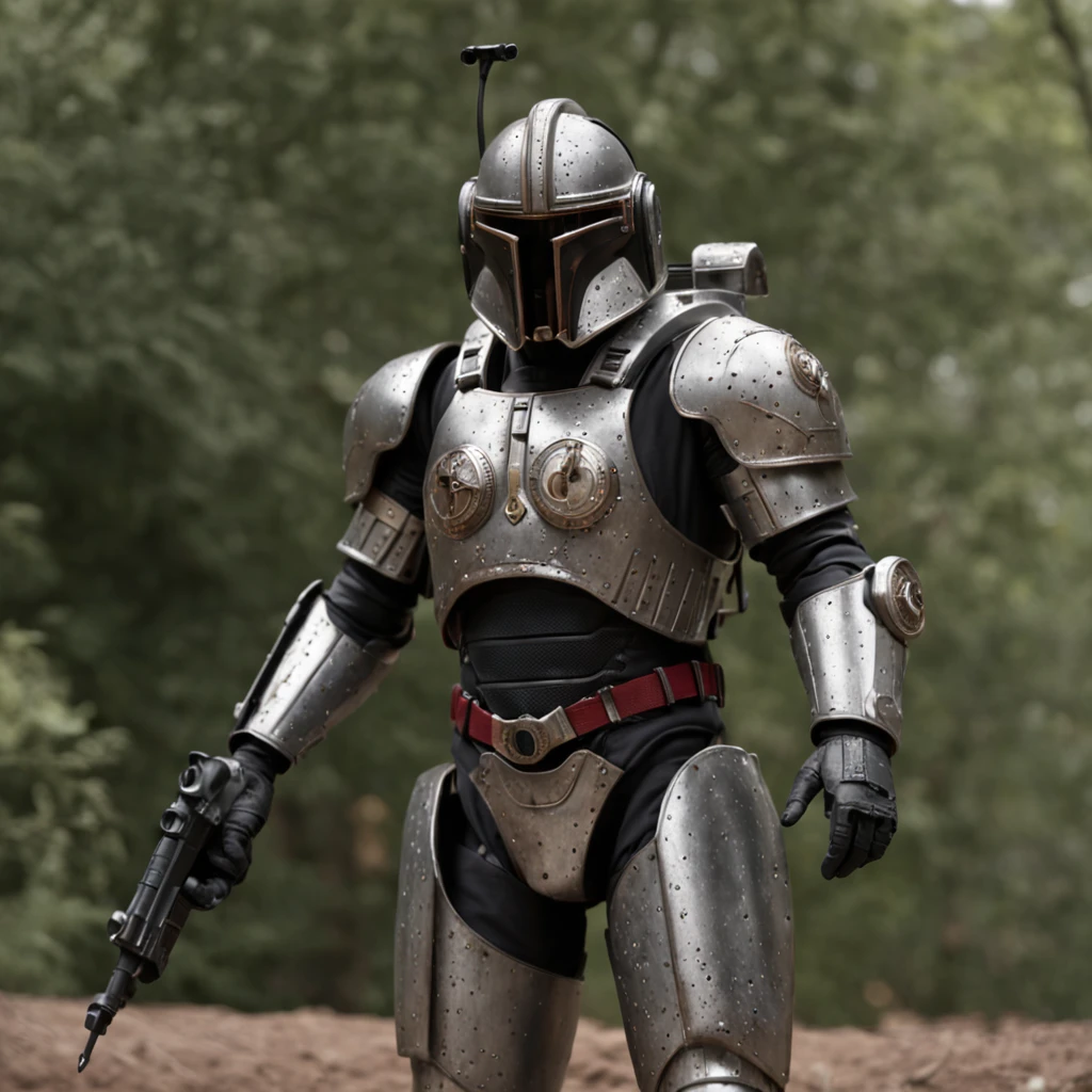 There are 3 soldiers standing in Victorian armor ,estilo reptiliana, alien,magic realism,master part, hiper HD, Super Detalhe, Detalhes altos, melhor qualidade, A high resolution, A high resolution, Premiados, anatomicamente correto, 8k,),Empire 500 A.C )Robot-style armor rusted with pieces of leather, peito estilo homem de ferro, helmet with horns of demons, armadura realista e futurista.