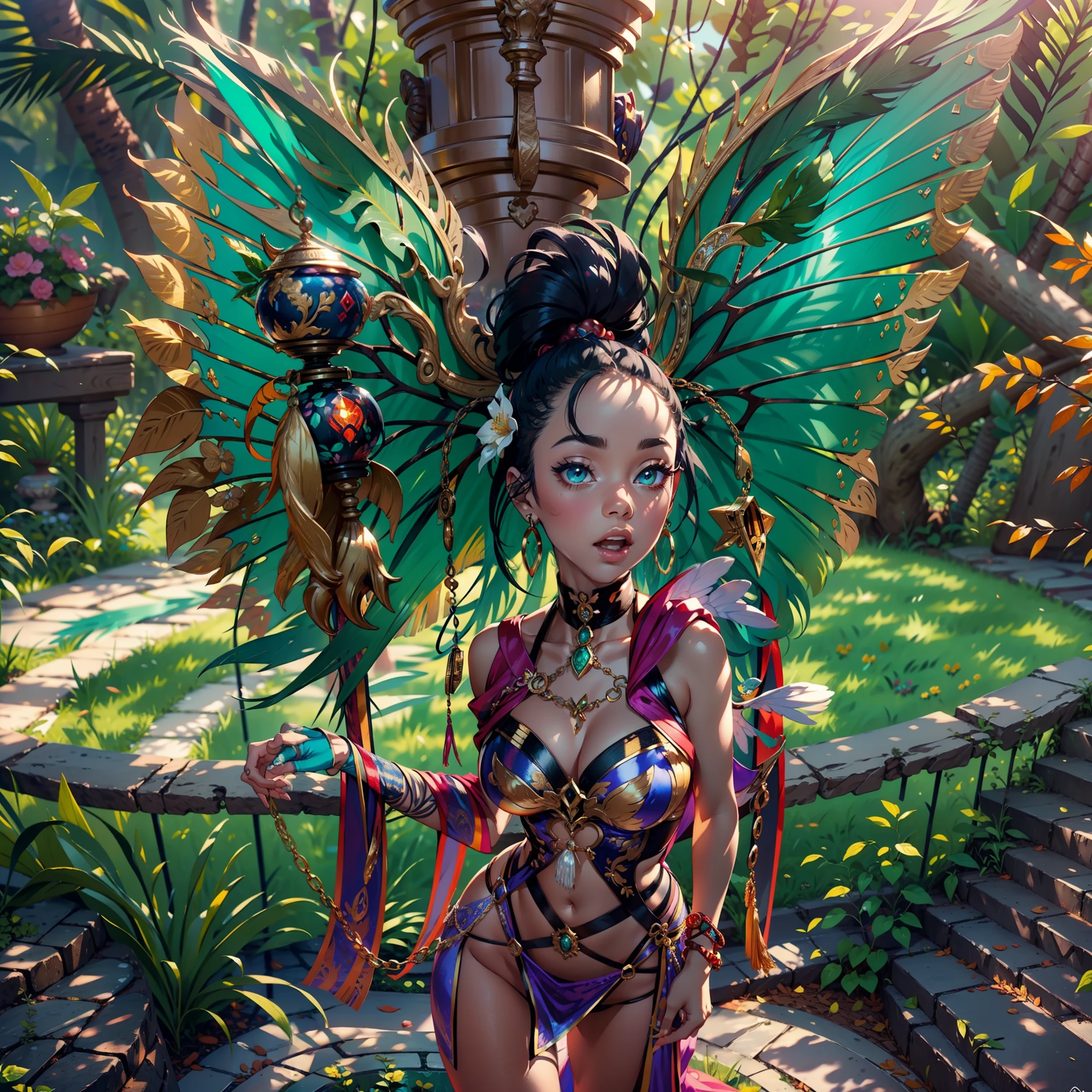 Masterpiece epic Sunlight luminescence volumetric lightning contrast global illumination saturate ultra:2 highres meticulously intricate analogique pro-photo-realistic ultra high_quality ultra high_detail optimal accurate cgi vfx sfx reflex 3dcg max color-coded extreme improved Octane_rendered UHD XT3 64K 32K 16K 8K DSLR HDR unrealengine5 romm rgb pbr 3dcg fxaa blu-ray fkaa txaa rtx ssao enhanced ultra_sharpness ecstatic graduate Will-o'-the-wisp pixie sprite iota garden conceptual angel female Jinx glamour walking Chevaleresque "Nicki Minaj" Cosplay aristocratic Goddess surmounted wings surrounded intertwined feather éblouissantes Valkyrie-wings symmetrical athletic Native tanmed skin african hairstyle dreads obvious agate perfect divine cheekbones effects reddened embarrassed lazuli beautiful Eyes Brown Pupils Black Iris Turquoise Sapphires Open Mouth Teeth Smiles tongue wet pilot Jacket Floating fringe Pearls Eccentric Cape Levitating Shoulders-Off chemise blanches dentelles clavicules papillotes reveal breasts falling sideboob felt satin orange corsait yellow spinels thick leather skirt soies assortie amples nombril revealing heart belt_chastity crux diamond cadena pubic scarlet pubis-hairy obvious indigo Size silver adorned padlock Gold thighs legs garters Gothic inox boots decorated onyx, Sun urban Outdoor Forest Beholder "medieval" outfits priestess ruby background equirectangular 360 monastery opal marble deep path ombre Sundrop lantern decorated dramatic mannequin armor chrome chain flat bands fathoms "Heavy Metal" richly lys rune rose ornate emerald plasma glyph Tourmaline wood Earth engraving lava magic summon monster viceroy incandescent Crystalline invocation creature Queen Bee (EOS R6 135mm 1/1250s f/2.8 ISO400) bees conjuration monarch flowering butterfly dog howling floraison Shiba_Inu CGSCOSITY Hearth Ark Church "Ouroboros" Caduceus Hermes mythology Cathedral chef-d&#39 tatoo Bruce_Weber sex girl naked nsfw varied multi etc.