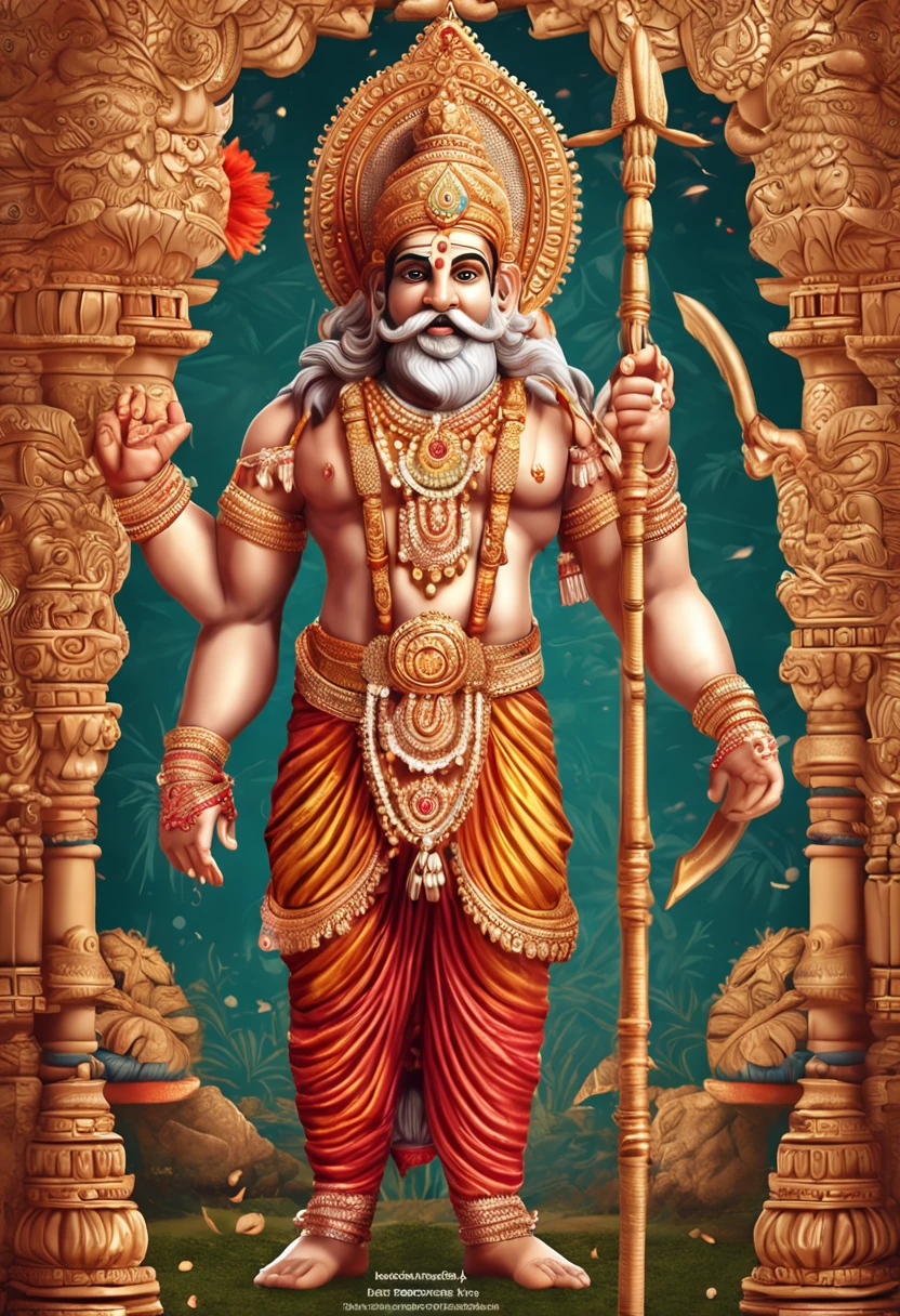 a traditional indian costume holding a parasol, indian god, indian goddess of wealth, hindu god, attractive male deity, god of wealth, the god emperor of mankind, hd illustration, legendary god holding spear, a massive celestial giant god, from ramayan, indian master, stylish deity,hdr, (intricate details, hyperdetailed:1.15), (natural skin texture, hyperrealism, soft light, sharp:1.2), detailed, sunlight passing through foliage, redis pink saree, 8k details, masterpiece, best quality, award winning photo, photorealistic, highly detailed, raw photo, realistic natural skin textures, rim light, hyperrealistic, low contrast, sharp focus, soothing tones, intricate, low key, masterpiece, best quality, award winning photo, photorealistic, highly detailed, raw photo, realistic natural skin textures, rim light, hyperrealistic, low contrast, sharp focus, soothing tones, 8k details,kerala,onam,mahabali