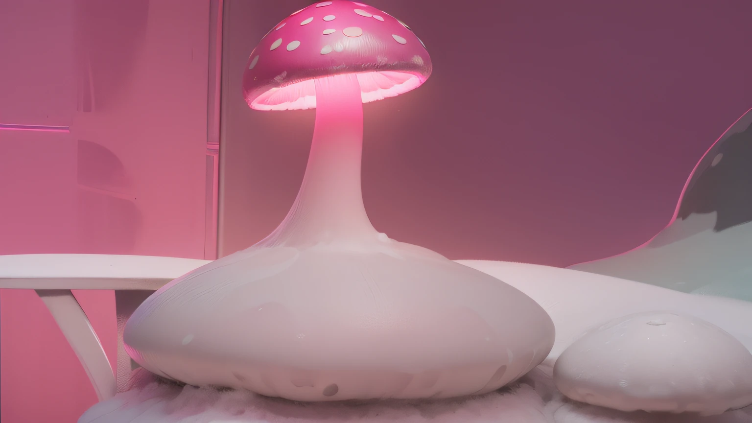 maquete. Neon dark pink mushroom. maquete. Neon Mushroom. Neve branca. maquete. neon light. cotton. maquete. dark pink mushroom.