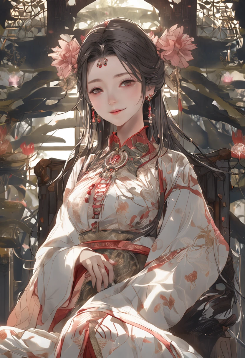 Simple background, masterpiece, best quality, conceptual art, (charming eyes), 1 girl, (lying posture), chinee prepubescent concubine giving footjob to ugly bastard, footjob, nsfw, cumshot, excessive cum, tears, black hair, red erotic dress, night, lantern on ceiling, moon, palace bedroom, long hair, atmosphere, perfect hands, five fingers, gorgeous sexy concubine-clothes, charming eyes, profound expression, negative_hand