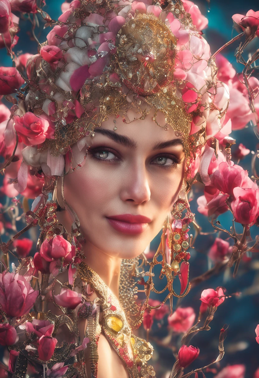 ２０The face of a beautiful woman of about her age