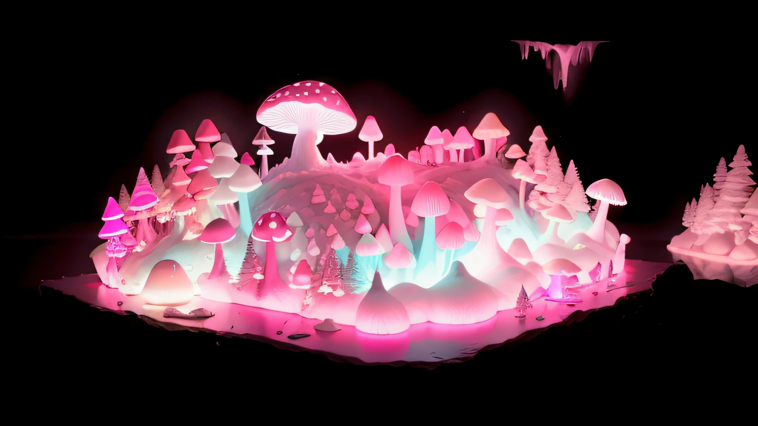 maquete. Neon dark pink mushroom. maquete. Neon Mushroom. Neve branca. maquete. neon light. Iceberg. Gelo. Neve. Ice. Iceberg