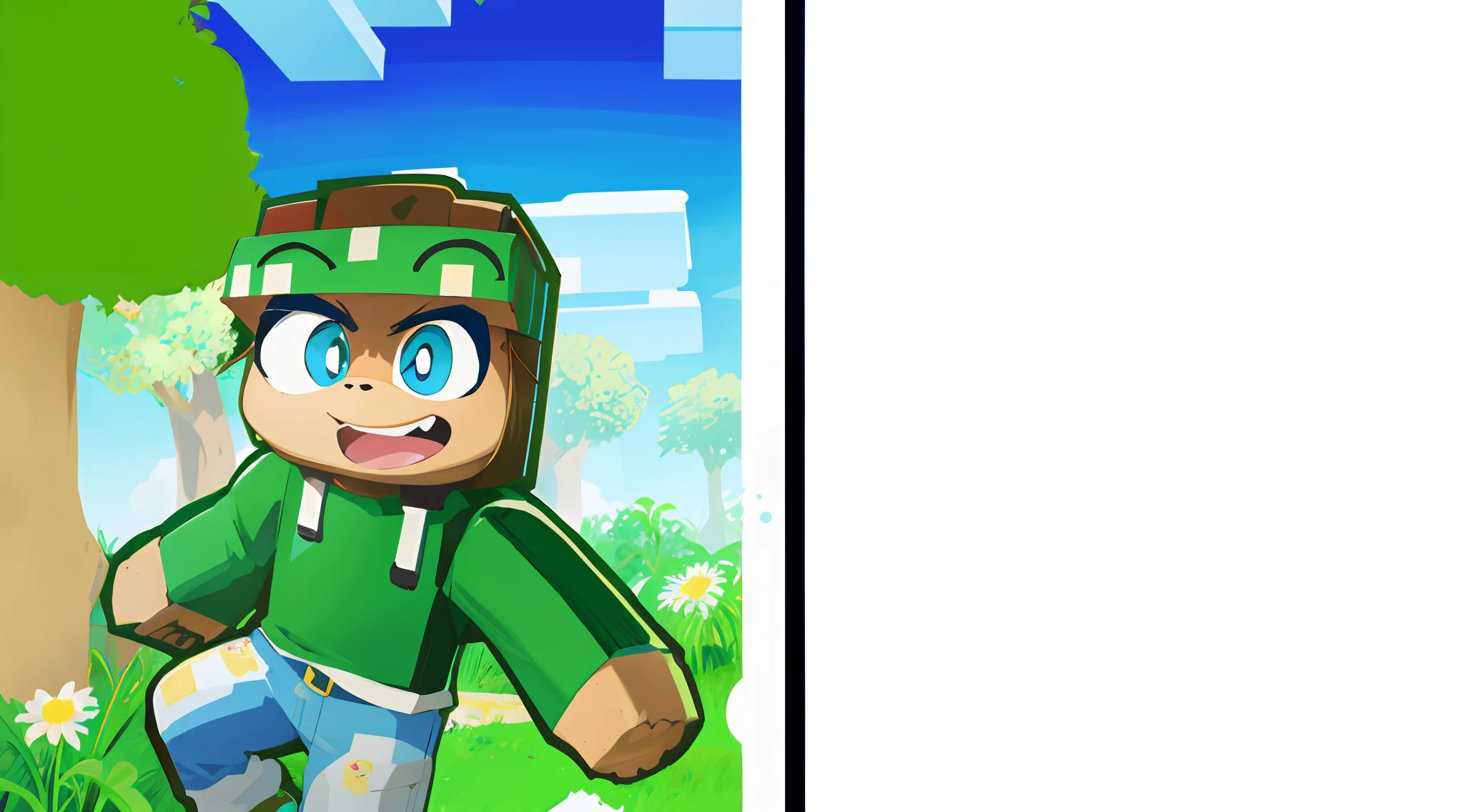 Deixe esta imagem em um design de desenho animado, mas muito simples