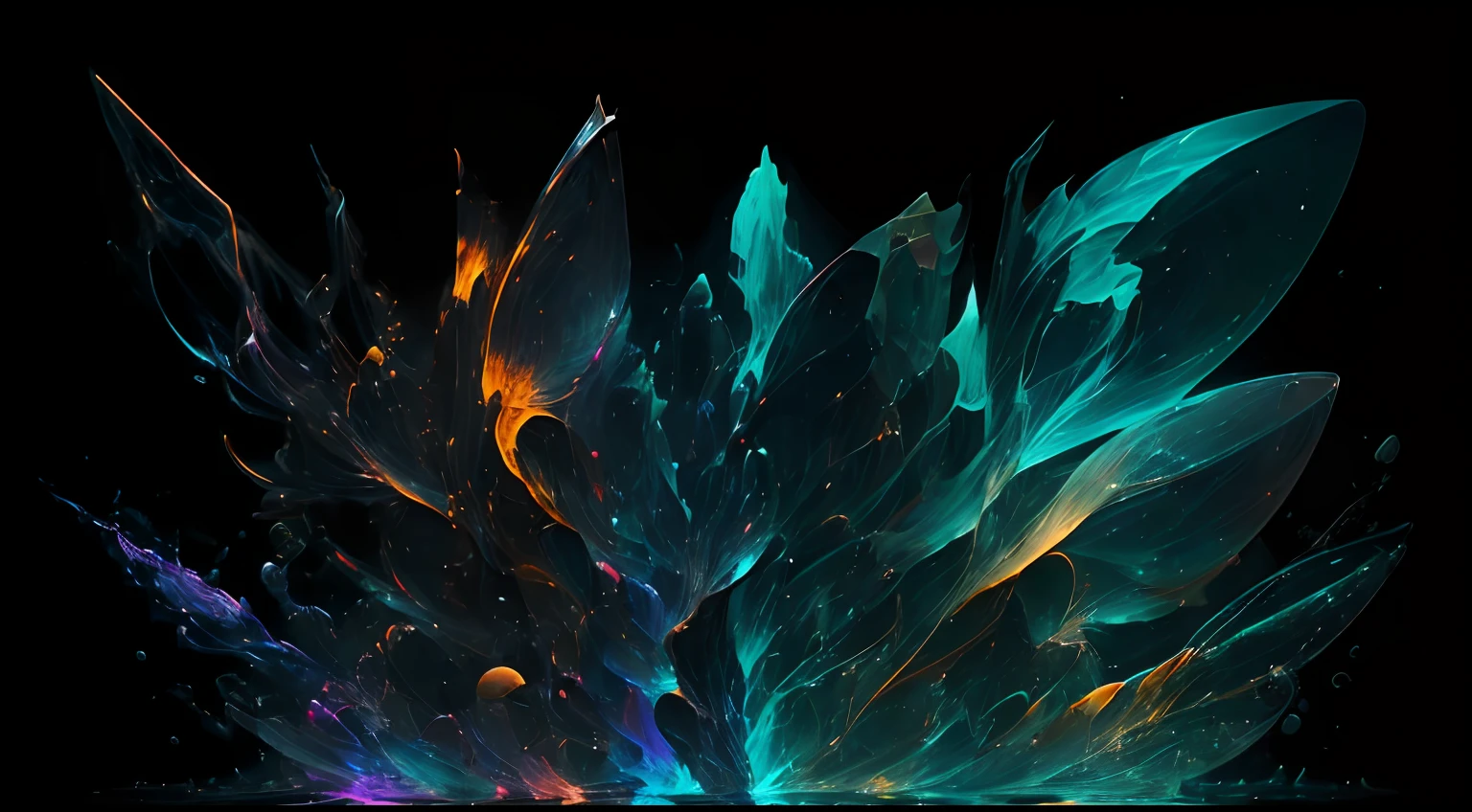 Crea una fascinante obra de arte abstracta con un enfoque en la fluidez y el movimiento. Utilice una paleta de colores rica y diversa, Blend tones seamlessly to evoke a sense of continuous movement. Explore the interplay between softness, Suave, Sharp shapes, Dynamic edges. Deja que los colores sangren y se mezclen, giving the impression of swirling currents or energetic vibrations. Incorporar elementos de la naturaleza, like gentle curves that resemble ocean waves, Vibrant bursts reminiscent of blooming flowers, or power lines that resemble gusts of wind. He fuses these natural motifs with abstract forms to create a harmonious and captivating composition.... Embrace the idea of serendipity and spontaneity while allowing colors and shapes to take shape organically. Anima a la obra de arte a desarrollarse como un viaje, invitar al espectador a explorar e interpretar las profundidades del paisaje abstracto. This work of art should inspire a sense of wonder and fascination.., Atraer a los espectadores a su fascinante mundo de colores y formas. The blend of abstraction and nature will transport observers to a realm of imagination and excitement...., leaving a lasting impression of beauty and creativity.