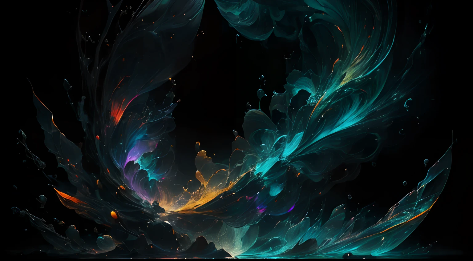 Crea una fascinante obra de arte abstracta con un enfoque en la fluidez y el movimiento. Utilice una paleta de colores rica y diversa, Blend tones seamlessly to evoke a sense of continuous movement. Explore the interplay between softness, Suave, Sharp shapes, Dynamic edges. Deja que los colores sangren y se mezclen, giving the impression of swirling currents or energetic vibrations. Incorporar elementos de la naturaleza, like gentle curves that resemble ocean waves, Vibrant bursts reminiscent of blooming flowers, or power lines that resemble gusts of wind. He fuses these natural motifs with abstract forms to create a harmonious and captivating composition.... Embrace the idea of serendipity and spontaneity while allowing colors and shapes to take shape organically. Anima a la obra de arte a desarrollarse como un viaje, invitar al espectador a explorar e interpretar las profundidades del paisaje abstracto. This work of art should inspire a sense of wonder and fascination.., Atraer a los espectadores a su fascinante mundo de colores y formas. The blend of abstraction and nature will transport observers to a realm of imagination and excitement...., leaving a lasting impression of beauty and creativity.