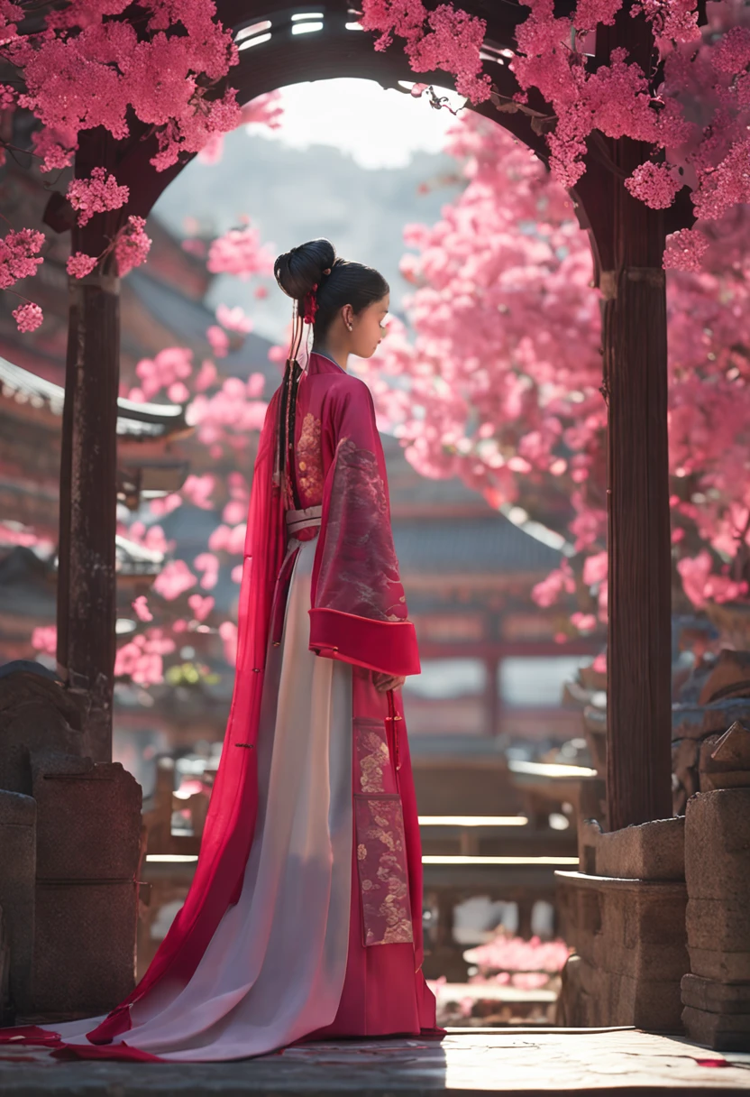 one-girl,Hanfu,8K, Super detail, ccurate, Best quality, hyper HD, A high resolution, 8K, Best quality, Super detail, Masterpiece