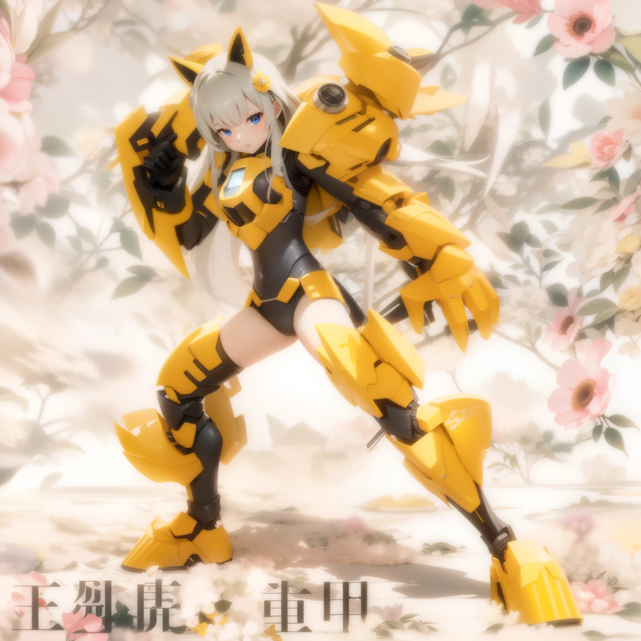 snfw, high-level image quality、Super distinct、Beautiful、8kImagen、droid、Powered Armor、mechanic、a beauty girl、