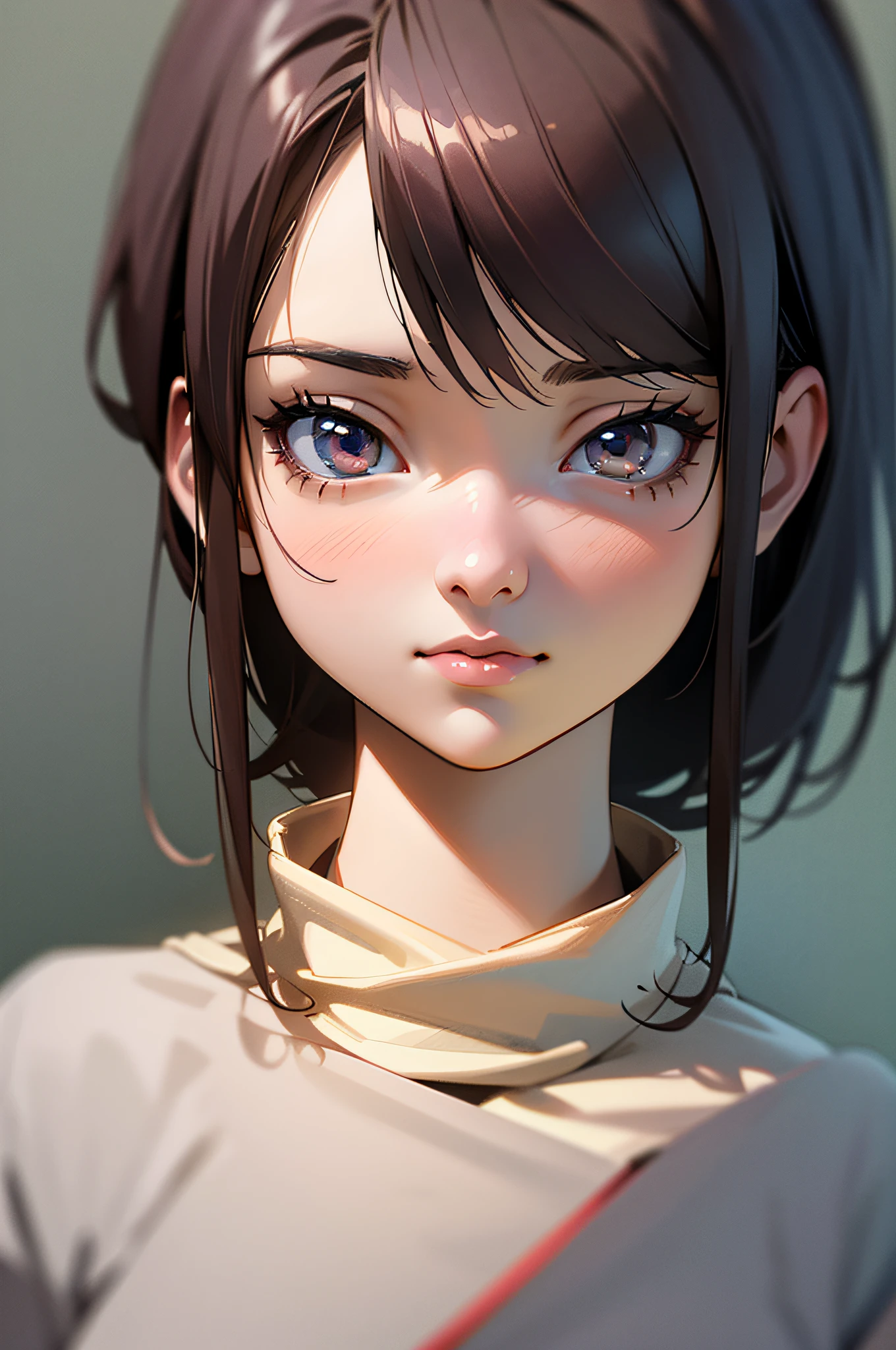 A young woman stood, Realistic anime 3 D style, Photorealistic anime, 3 d anime realistic, anime realism style, Guviz-style artwork, hyper realistic anime, realistic anime artstyle, Realistic anime art style, Anime realism, Smooth anime CG art, Kawaii realistic portrait, Realistic anime, anime styled 3d --auto