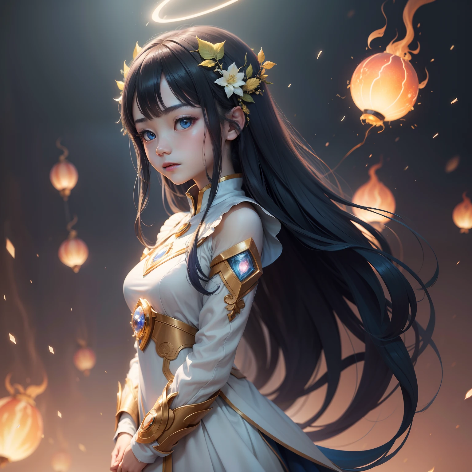 Haiyi - Robot
Super score
21:33:28
(best qualtiy)), ((tmasterpiece)), ((Realistis)), sportrait, 1girll, Um ser celestial, Deities, goddes, light particules, Halo, looking at viewert, (Bio-luminescence:0.95),with dynamism,Colorful,a color,(with light glowing,with light glowing), (Beautiful composition), 电影灯光, iintricate, (对称:0.5), whimsically,Superb face,blue long hair,Super beautiful body
