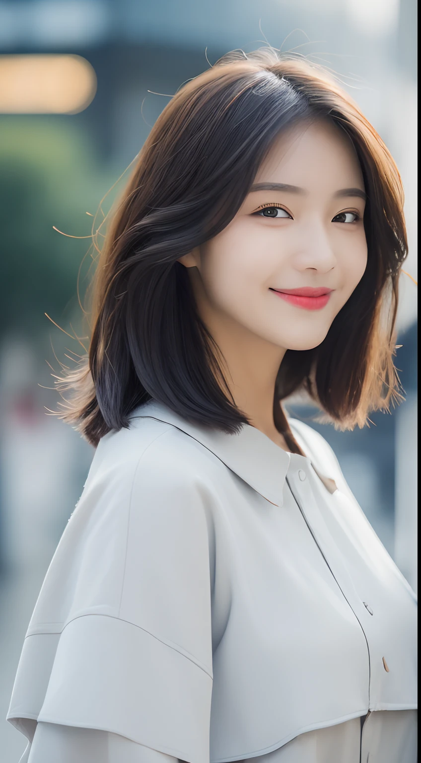 ((Best Quality, 8K, Masterpiece:1.3)), Focus: 1.2, Perfect Body Beauty: 1.4, Buttocks: 1.2, ((Layered Haircut, Breasts: 1.2)), (Wet Clothes: 1.1), (Rain, Street:1.3), Bandeau Dress: 1.1, Highly Detailed Face and Skin Texture, Fine Eyes, Double Eyelids, Whitening Skin, Long Hair, (Shut Up: 1.3), Smile
