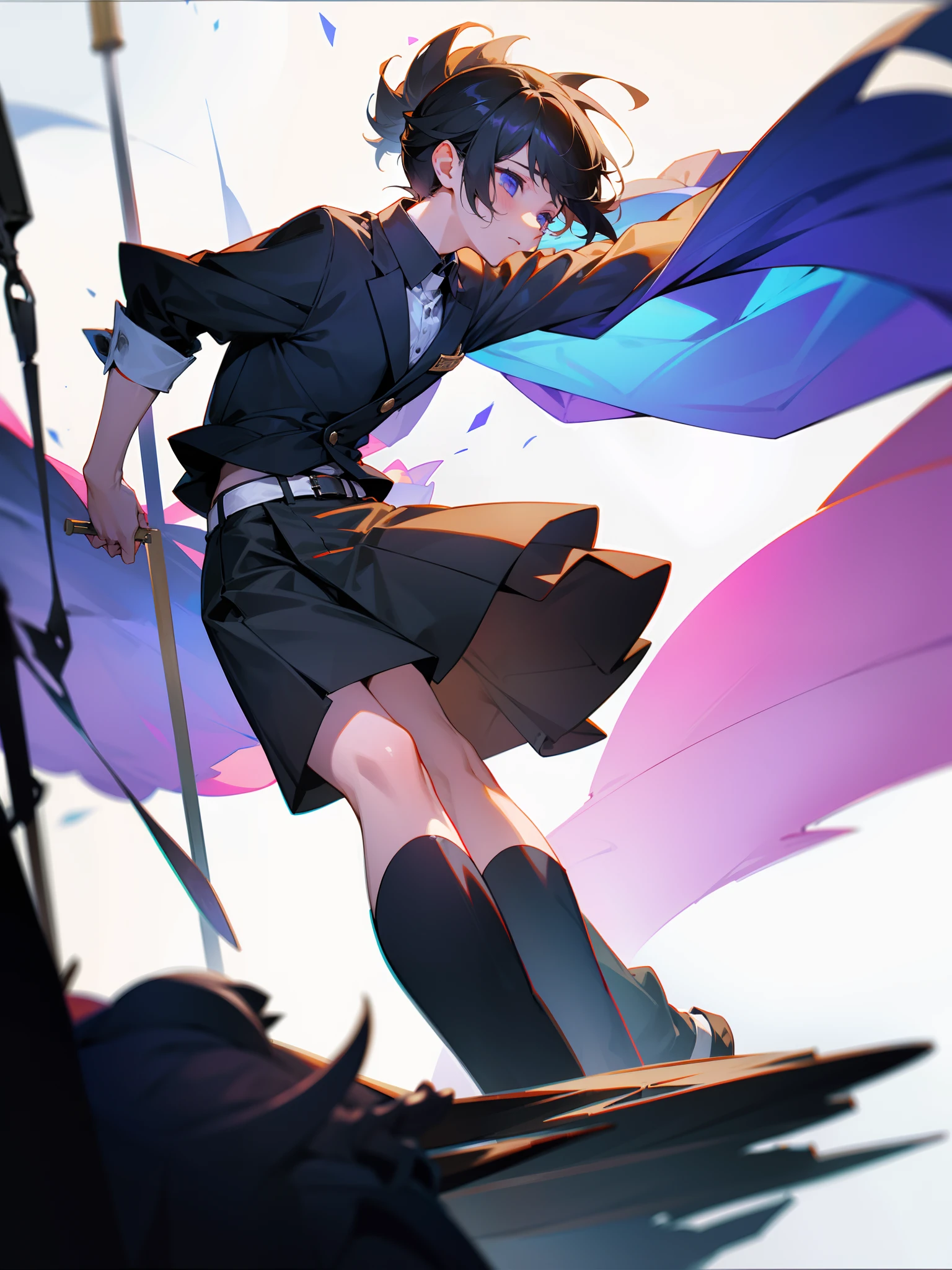 1boy,Girls are men,in a skirt