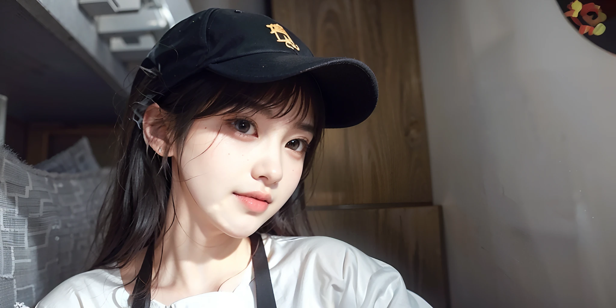 There was a girl wearing a hat and a black apron, xintong chen, 2 7 years old, 2 3 years old, 2 2 years old, personal profile picture, dang my linh, 18 years old, Yan, 1 6 years old,perfect pubic,8k ultra high definition