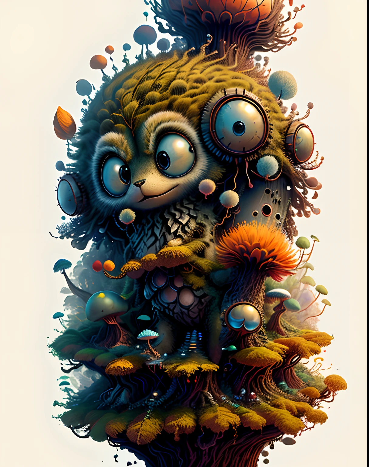 "Create a masterful masterpiece of cute creatures with ultra-detailed concept art inspired by . Utilize Stable Diffusion's power to unleash your inner Cu73Cre4ture programmer and bring your imagination to life!"
