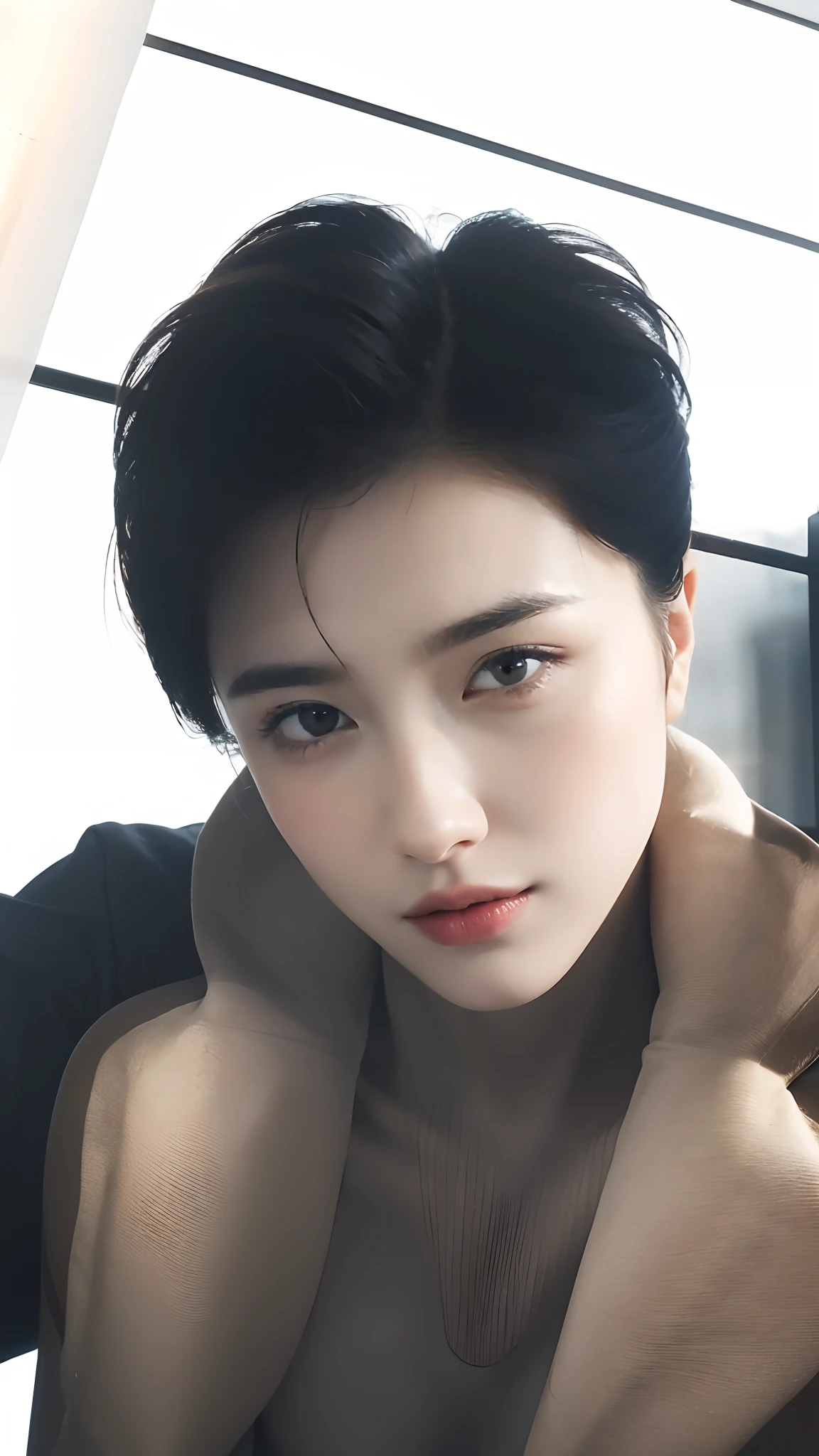 A man,primitive, Masterpiece, ultra fine photos, Best quality, Ultra-high resolution, Realistic, Sunny, full-body portraits, Amazing man, Dynamic posture, exquisite face, Vibrant eyes, Very detailed background, Detailed face, detailed tidy background, Gorgeous, High detail skin, Realistic skin details, Visible pores, Clear focus, volume fog, 8K UHD, Digital SLR, High quality, filmgrain, Fair skin, Realism,(((Handsome man:1.4)))